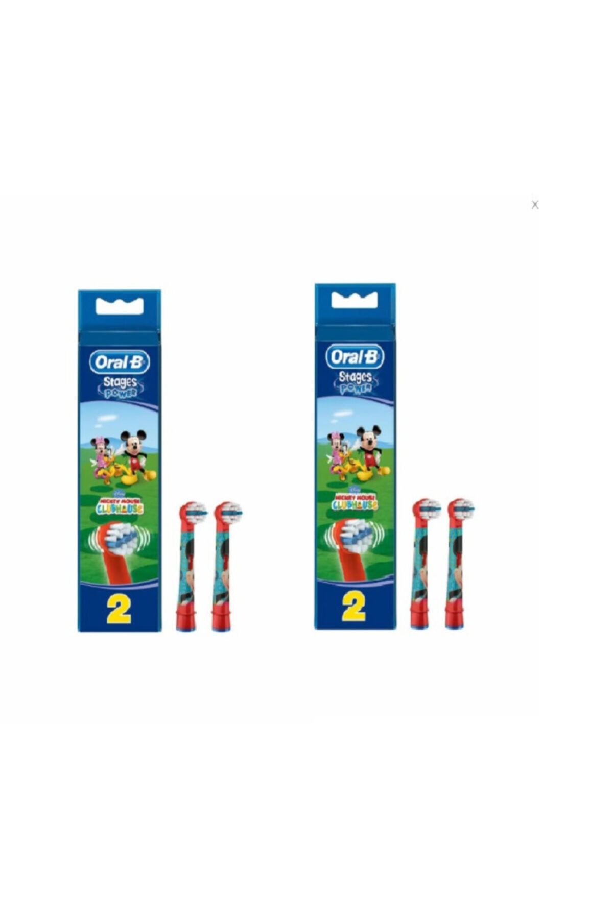 OralB Stages Mickey Çocuk 2'li Yedek Diş Başlığı 2 Adet