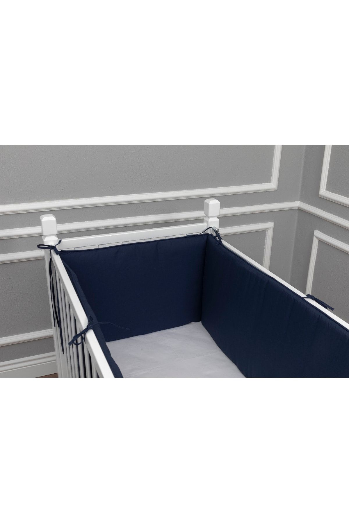 MAYA BABY Lacivert Basic Yan Koruma Seti 3 Parça 70x140 cm
