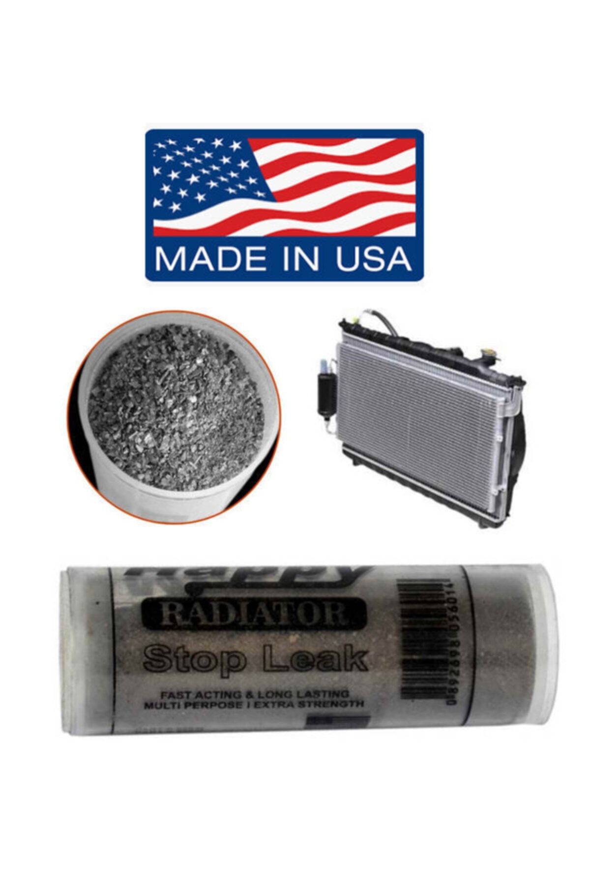 ZEMBİL Radyatör Çatlak Tıkayıcı Sızıntı Kaçak Giderici Stop Leak 20 gr Made In Usa