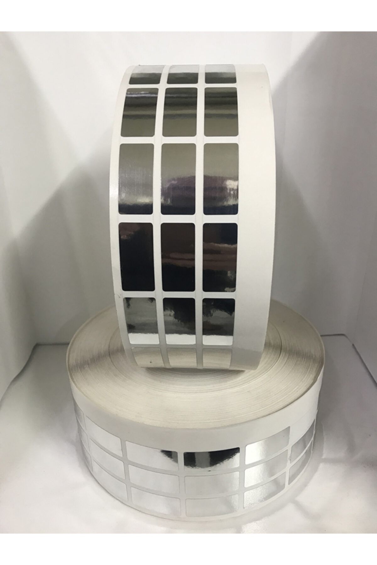 Selim Etiket Metalize Boş 38*18 Mm Dikdörtgen Etiket 1000 Adet Rulo Halinde