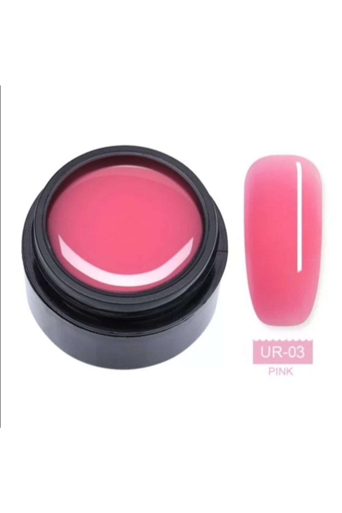URSUGAR Hızlı Tırnak Uzatma Kap Jel (15 Ml) Pembe 46252-3