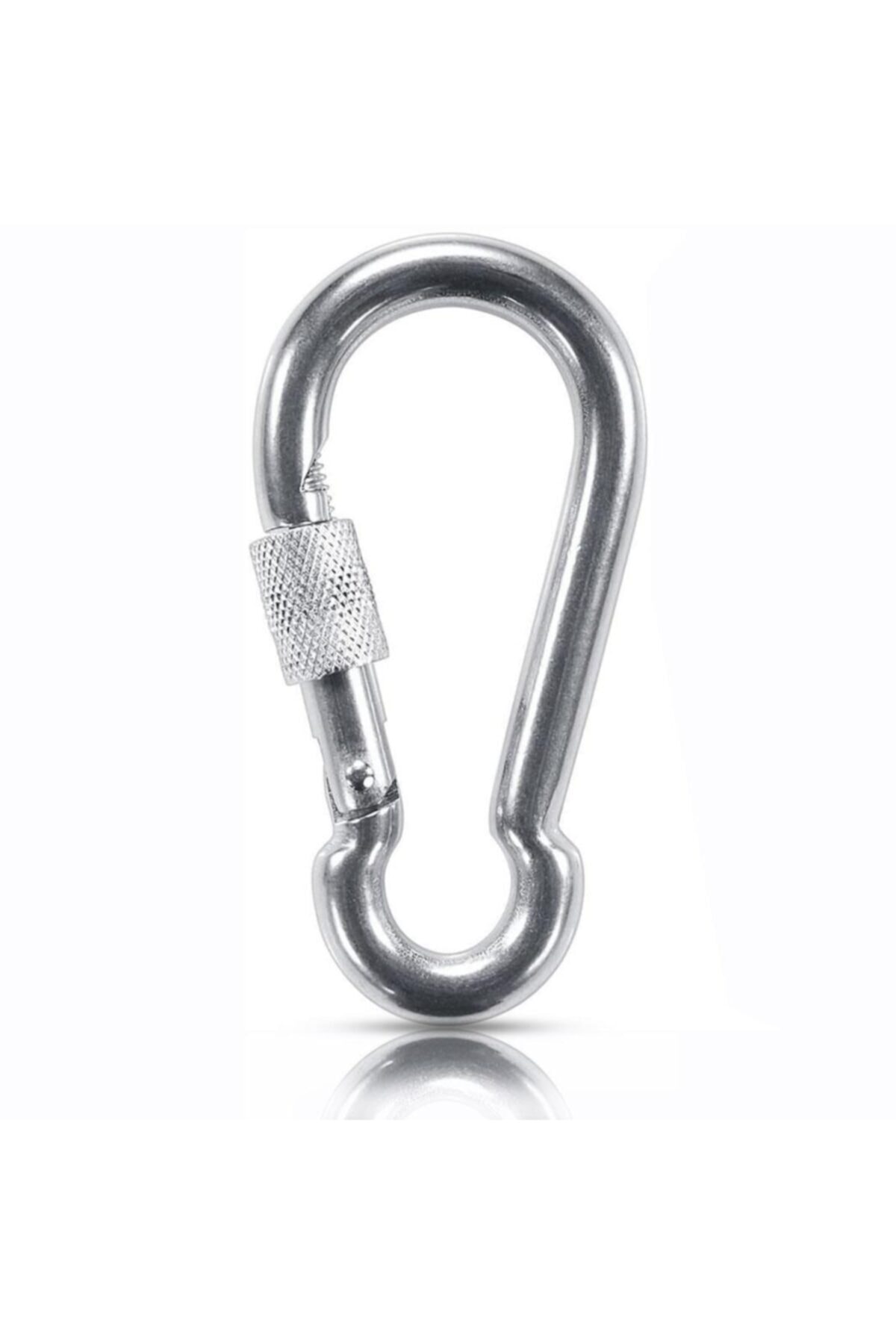 Badem10 Kilitli Karabina Galvanizli Salıncak Askı Kilidi Hamak Askısı Çap: 10 Mm-10 Adet