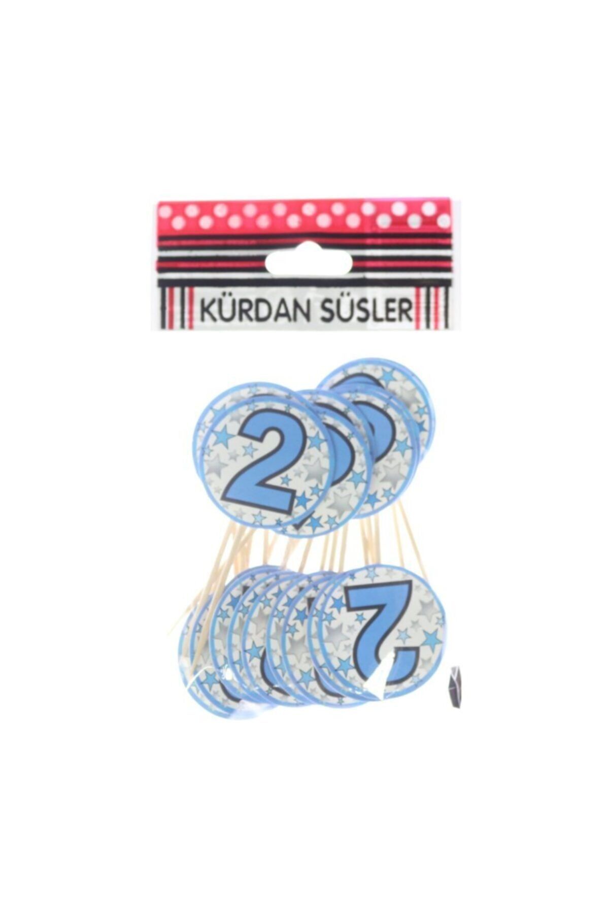 Partioutlet Parti Kürdan-2 Yaş Mavi 20 Adet