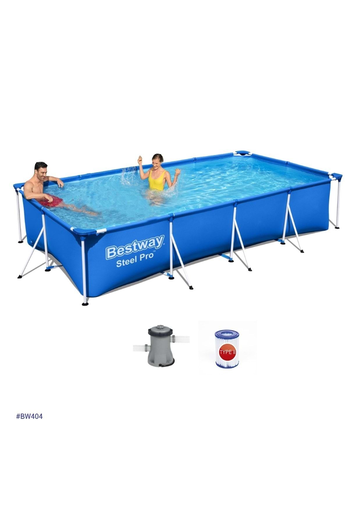 BESTWAY Prefabrik Havuz Seti 400x211x81cm Bw404
