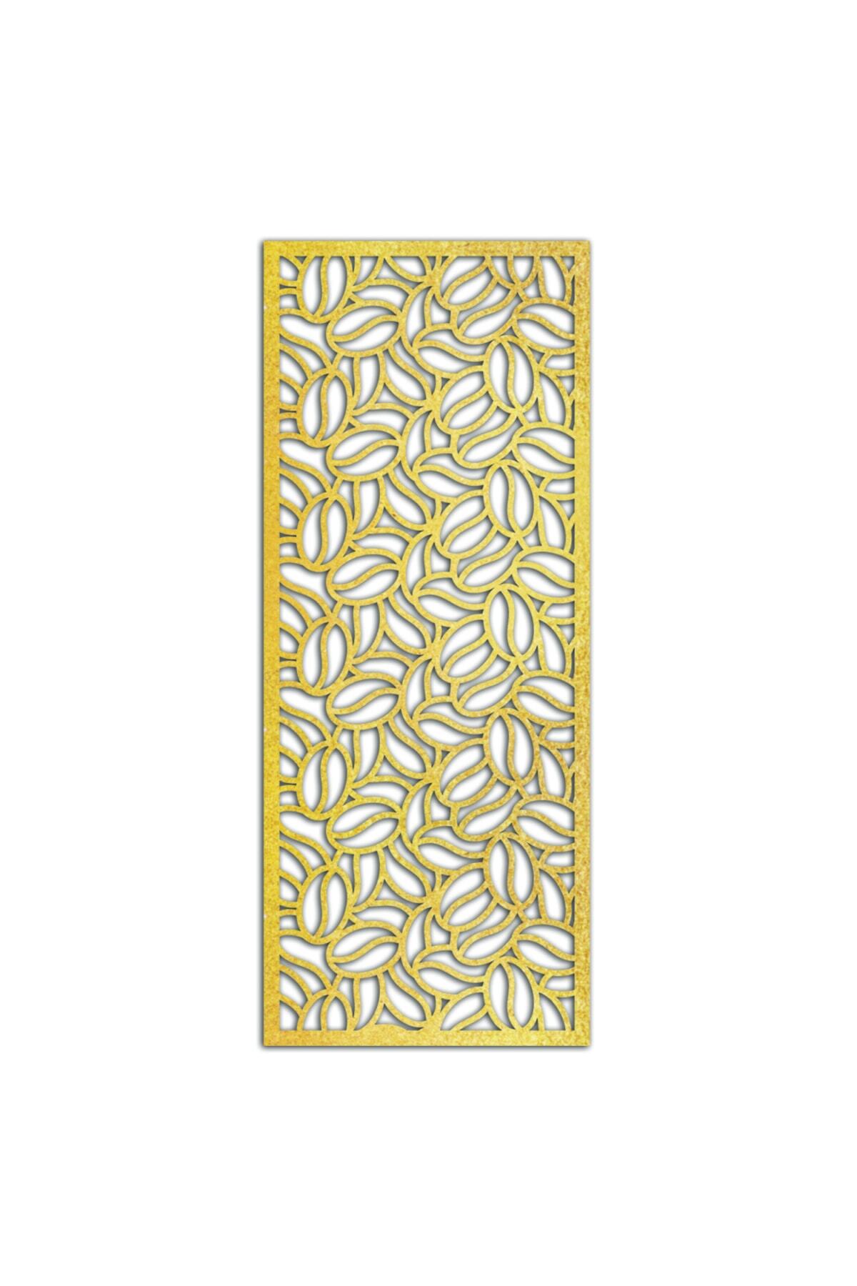 Liar Dekor Liar Ahşap Seperatör (Paravan) - KSP-40 - (10 mm) - (85 cm x 210 cm) - (Gold)