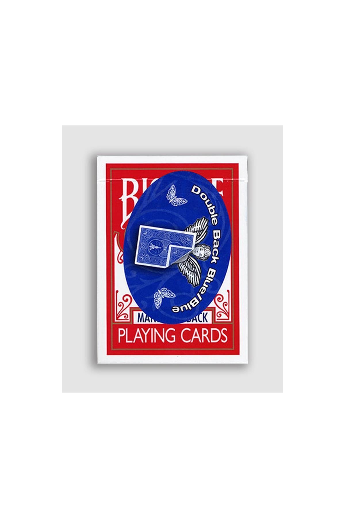 USPCC Double Back 809 Mandolin Back (mavi/kırmızı)- Sihirbazlık Kartı