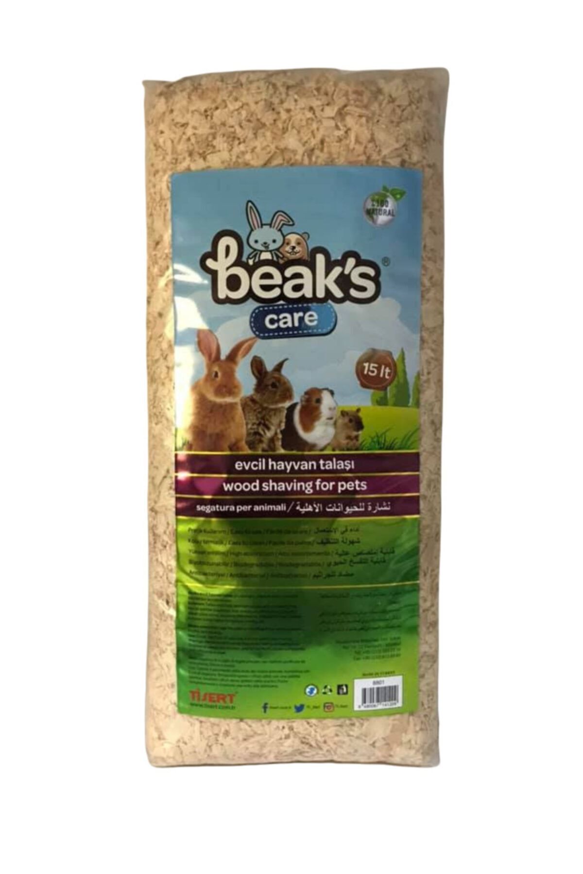 Beaks Beak's Care Evcil Hayvan Talaşı 15 litre
