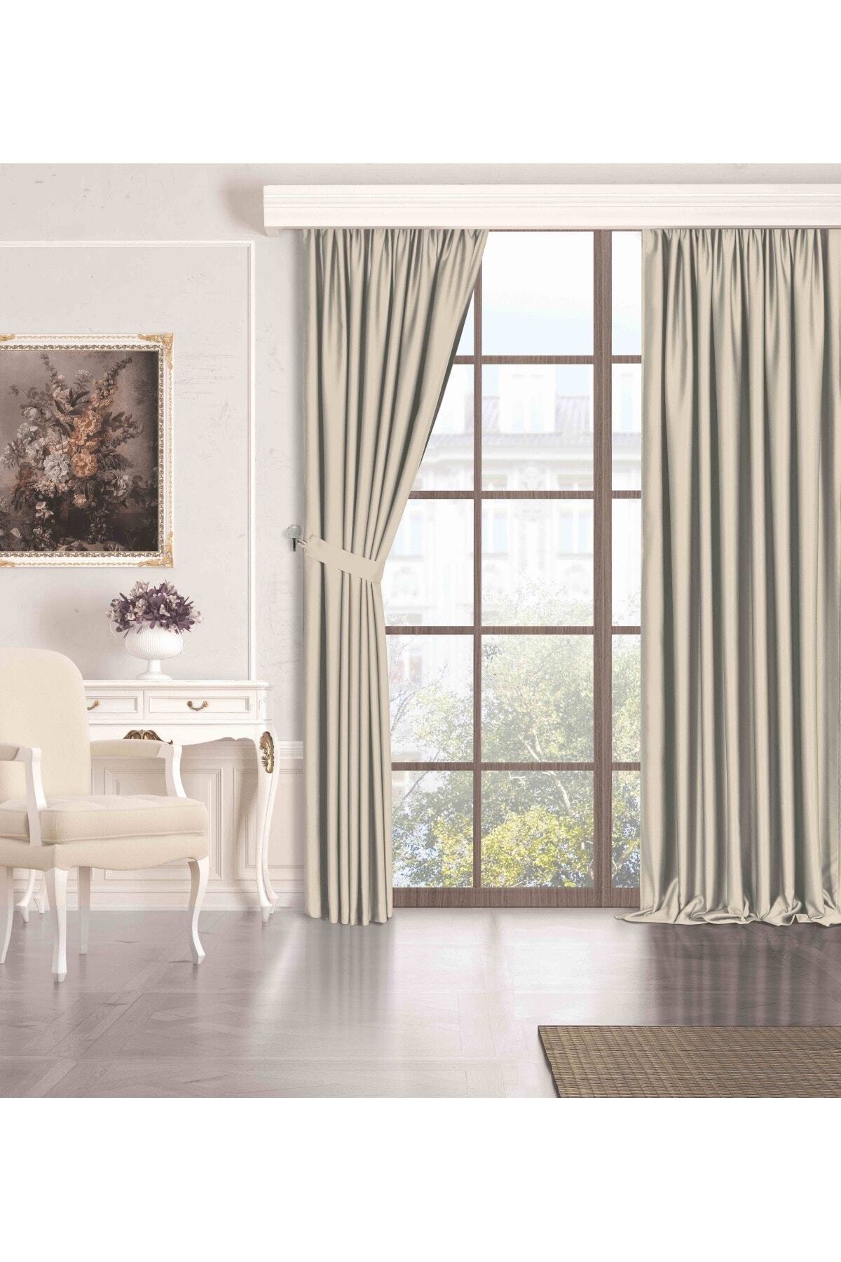 Perle Quartz Blackout Series Açık Taş Rengi Karartma Güneşlik Perde