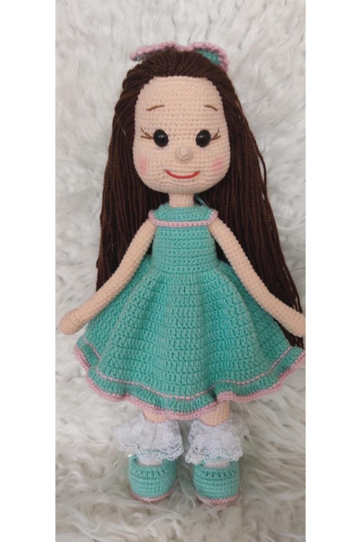 TOYSCİTY Mint Ilknur Bebek Organik Örgü Oyuncak