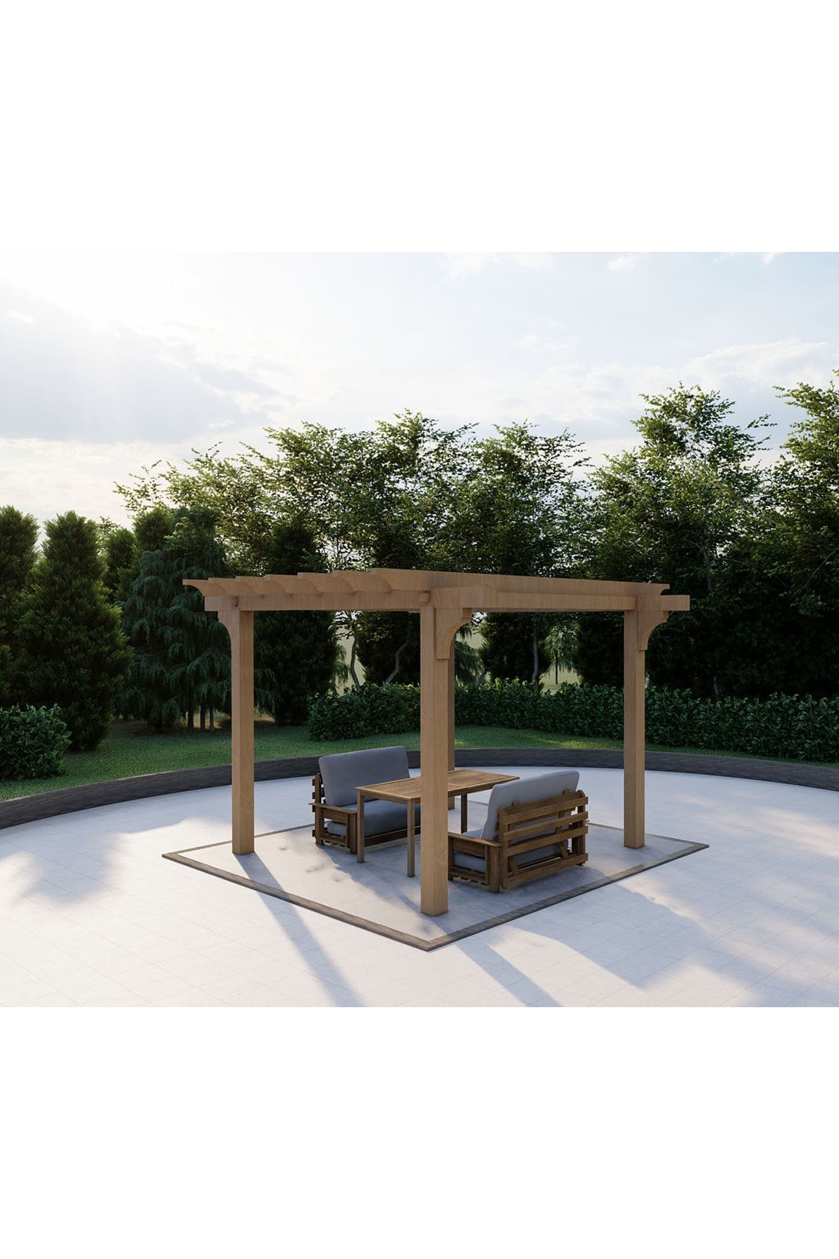 SİTARMODUL Ahşap Kamelya Pergola