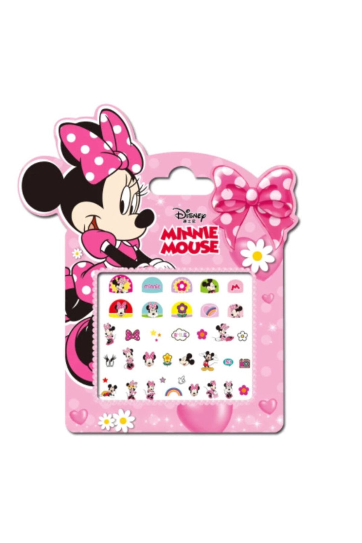 babyfoxx Minnie Mouse Dondurulmuş Makyaj Tırnak Çıkartmalar Çocuklar Için