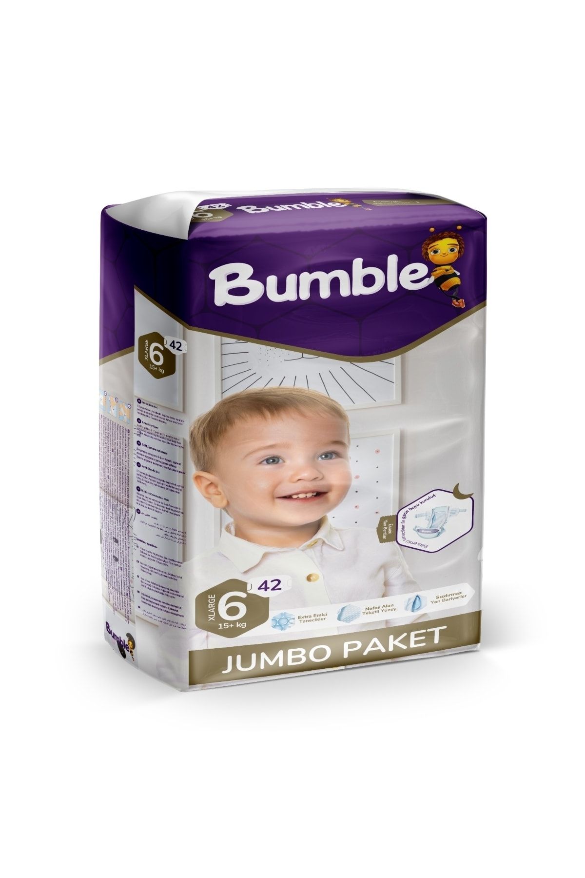 Bumble 6 Numara X-large Bebek Bezi Jumbo Paket (42 Adet)