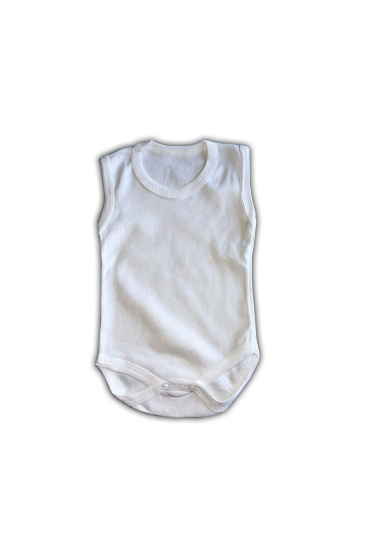 Momolina Beyaz Kız Ve Erkek Bebek Çıtçıtlı Body Zıbın
