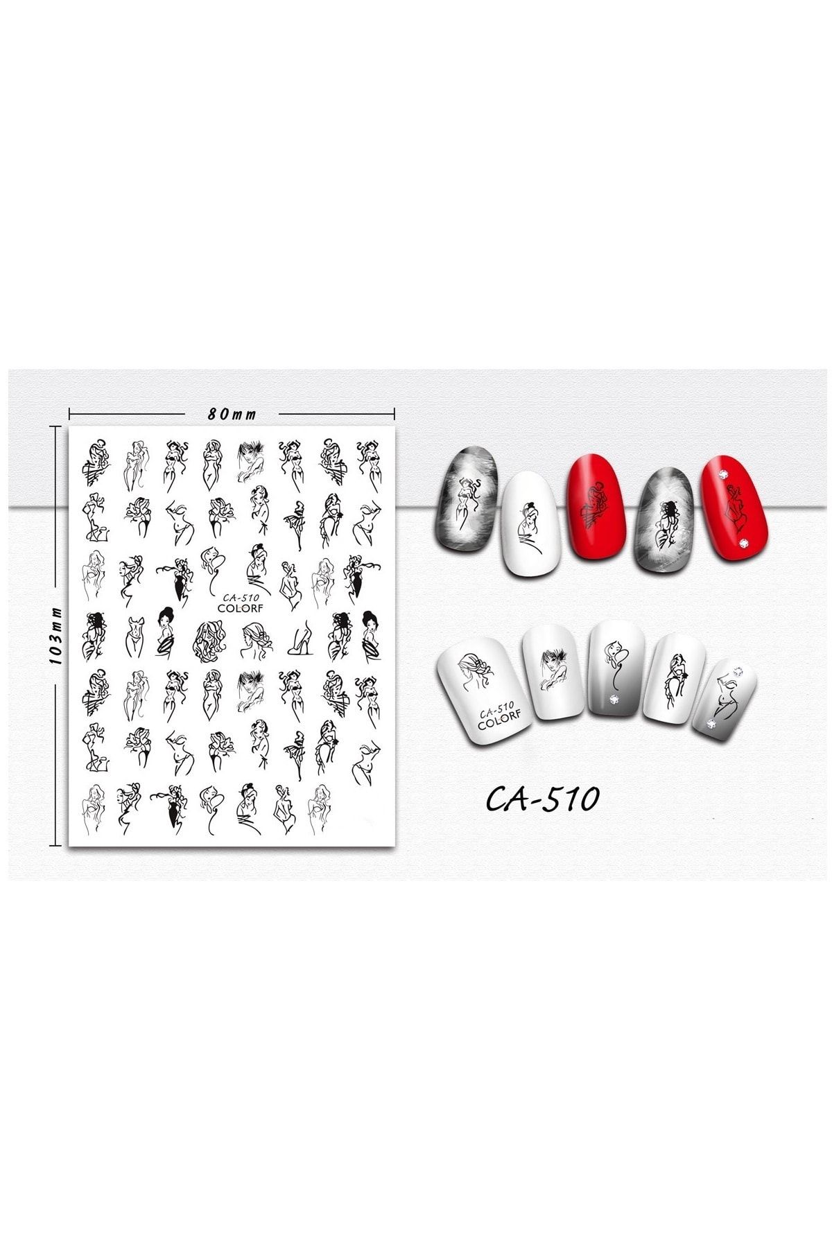 Venalisa Tırnak Sticker Nail Art Süsleme Etiket Ca510