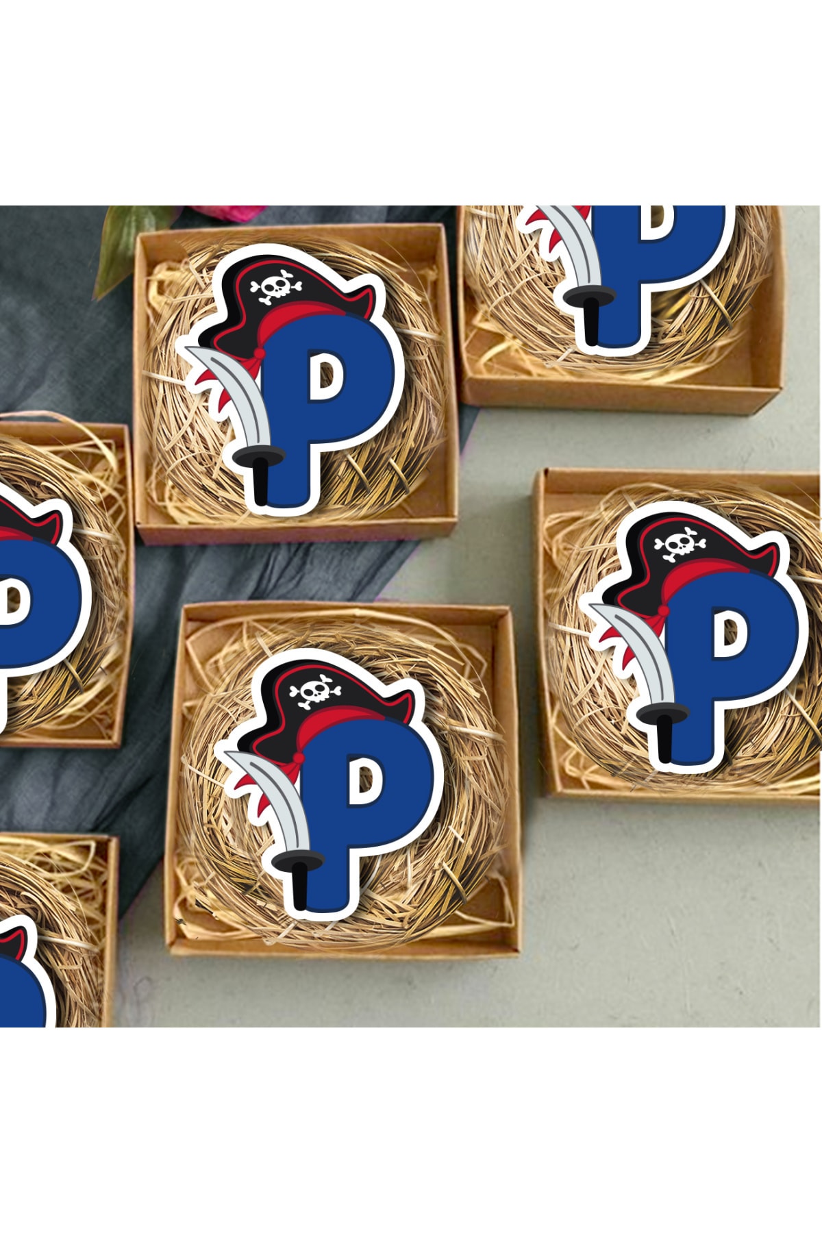 instababyrooms Sevimli Bebek Magnetler 20 Li Denizci Harf Serisi P Harfi Model 089