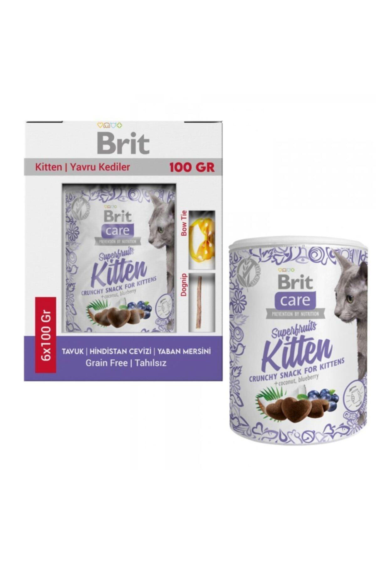 Brit Care Kitten Tavuklu Kıtır Tahılsız Yavru Kedi Ödül Maması 6x100 gr