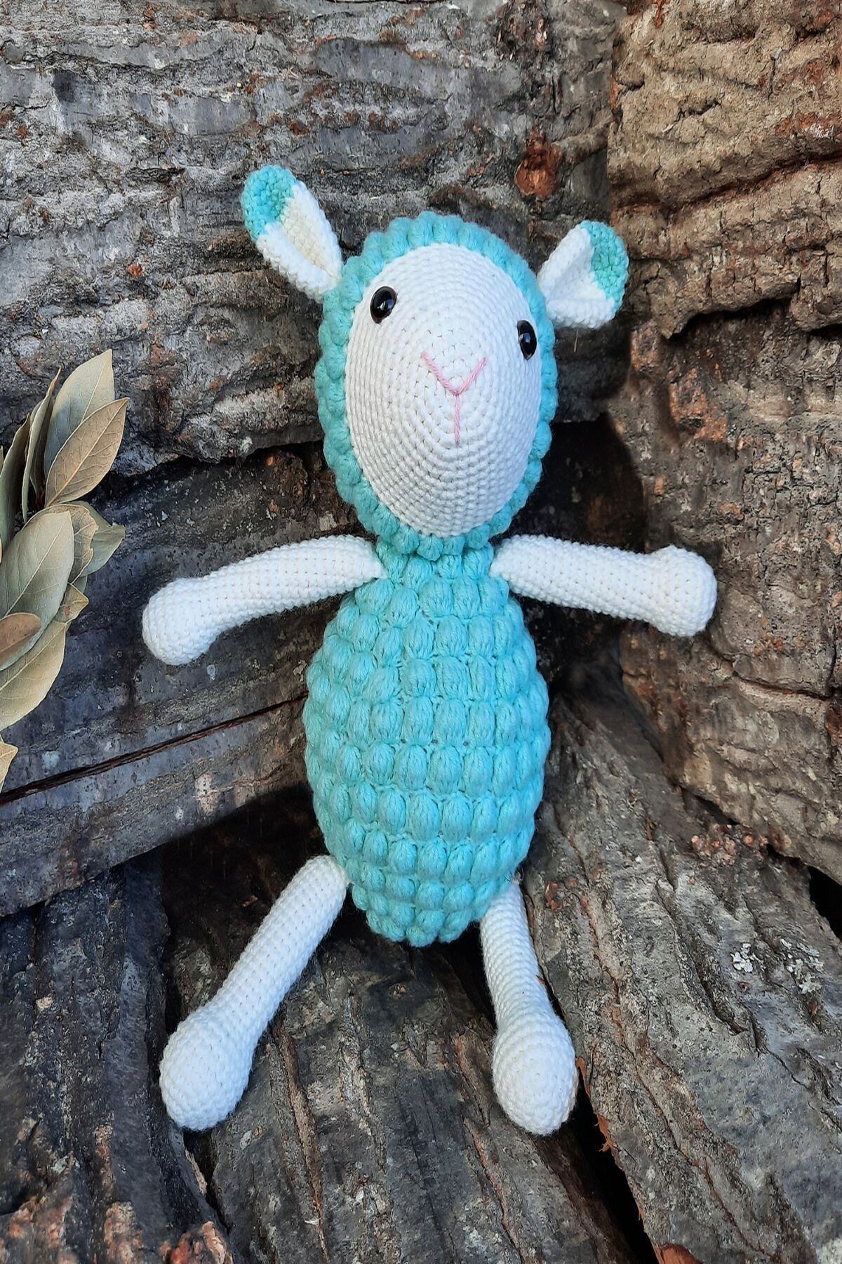 byNihalce Yeşil Kuzu Amigurimi Oyuncak