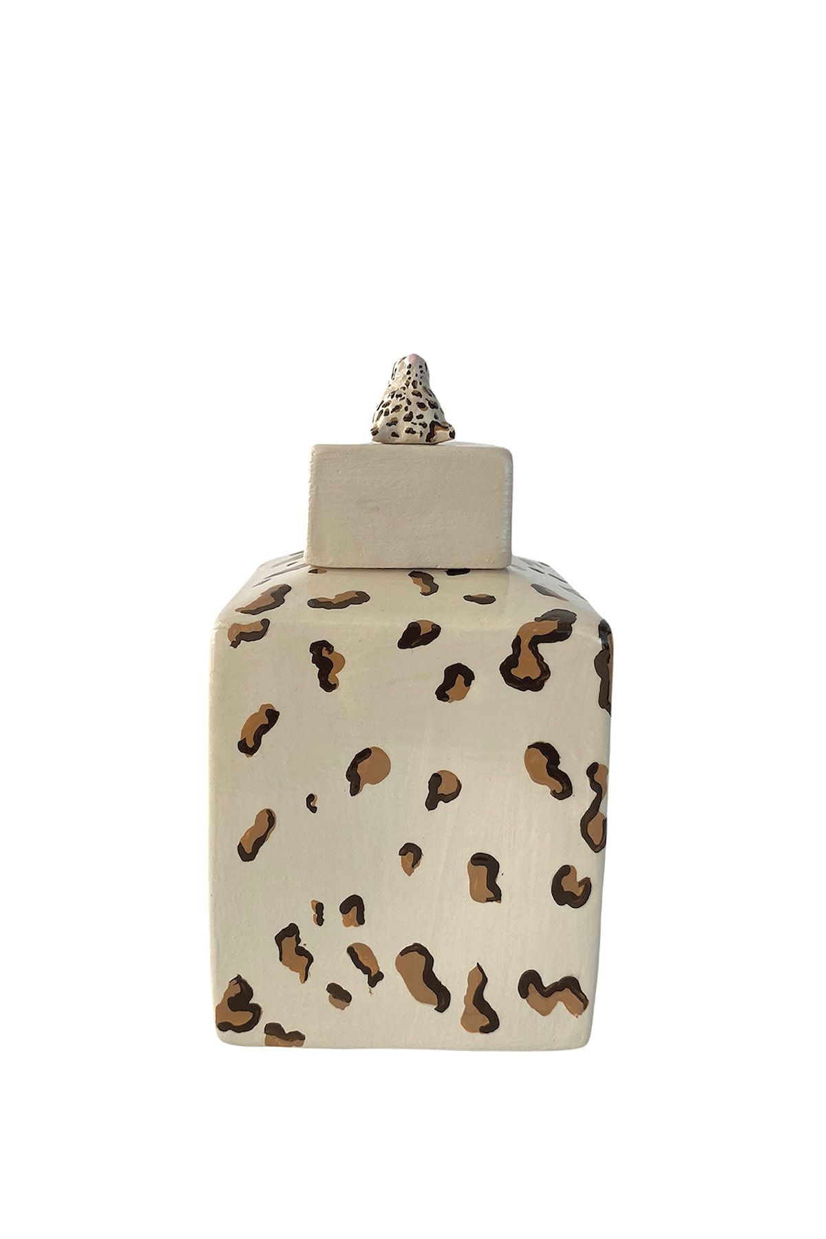 LET'A JEWELRY Leopar Kapalı Vazo