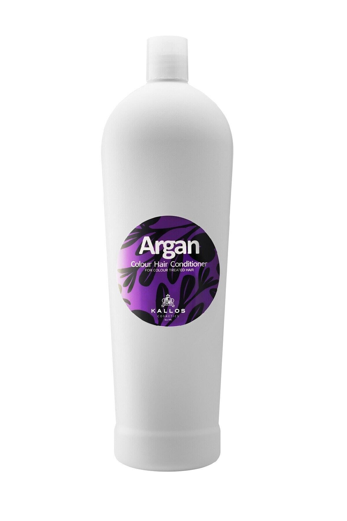 Kallos Cosmetics Argan Colour 1000ml Boyalı Saçlar Için Argan Yağlı Saç Bakım Kremi