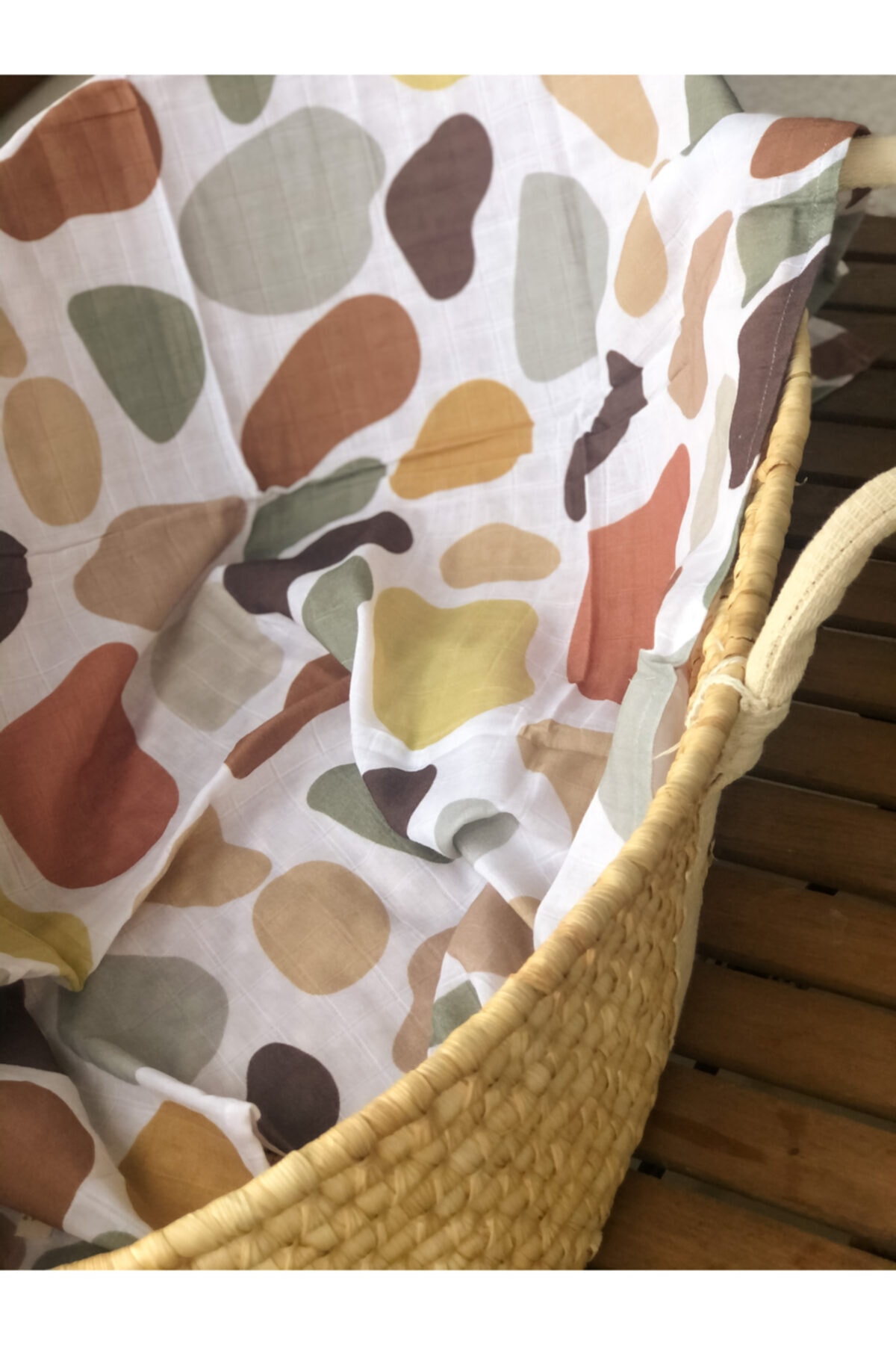 YULAKIDSTORE Taş Organik Müslin Örtü Seti