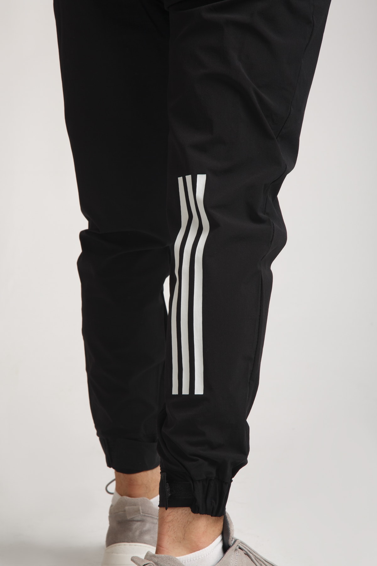 JACKS MAN Paraşüt Kumaş Bilek Cırt Cırtlı Şerit Desenli Eşofman Altı