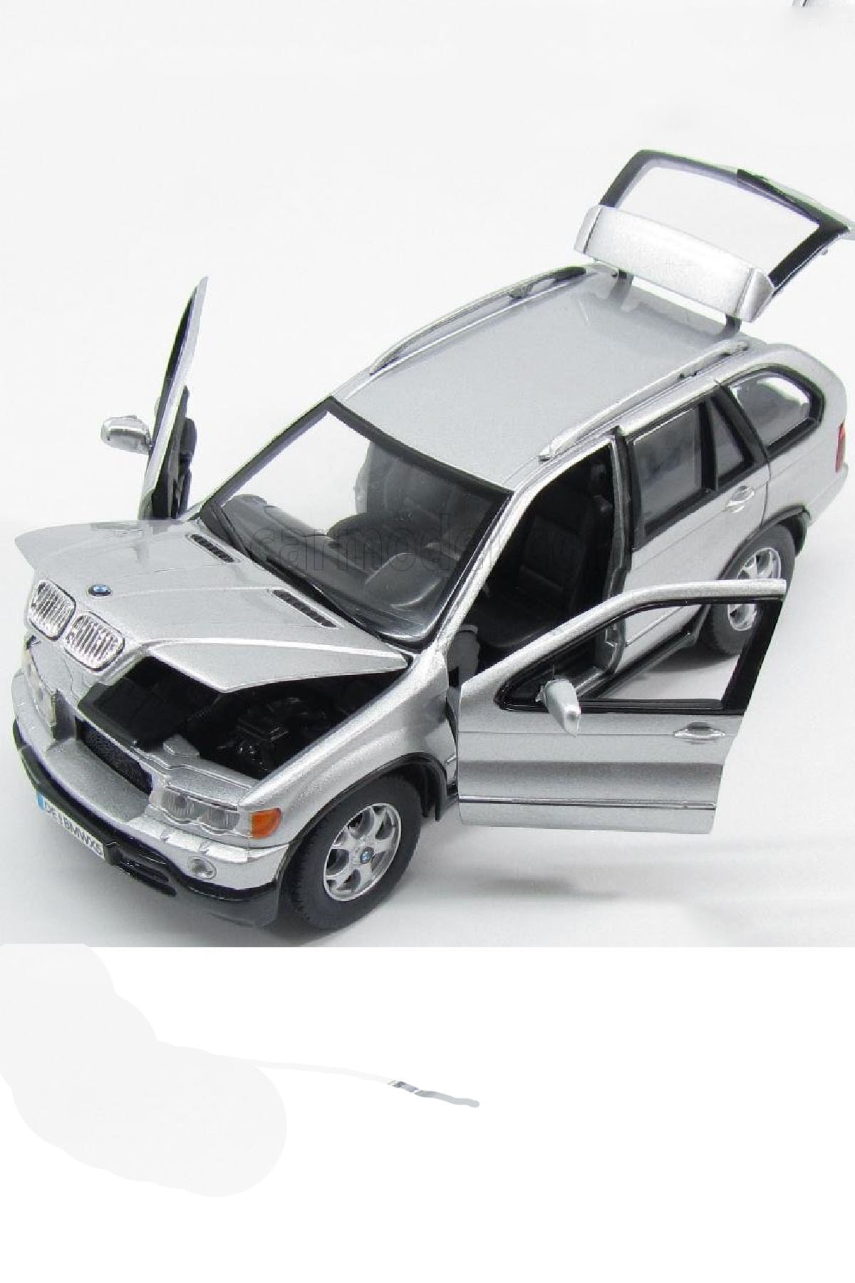 LABİRENTMARKET Motormax Bmw X5 Metal Model Araba Gri 1:24 Ölçekli Açılabilen Kapı Kaput Ve Bagaj