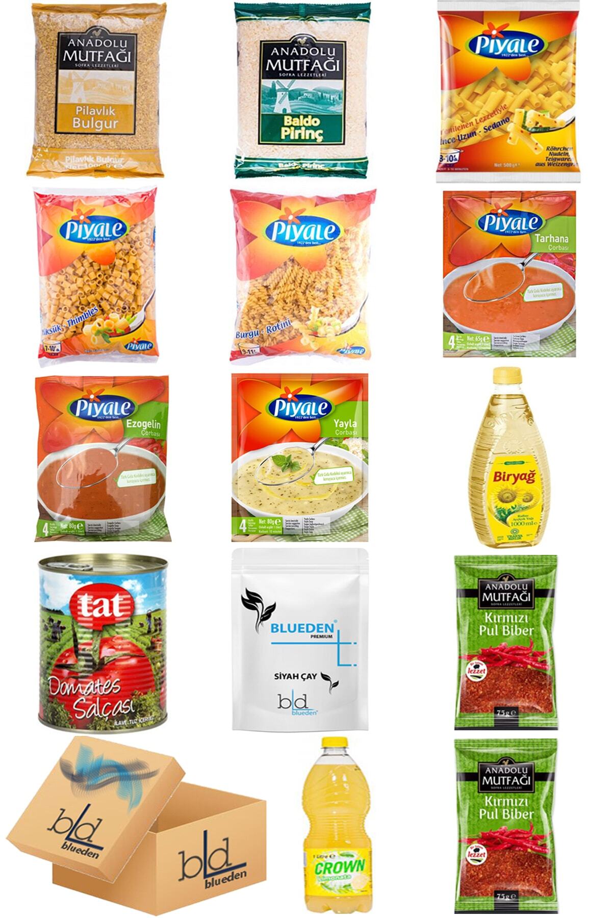 Blueden Kumanya Yardım Hediye Paketi 14 Parça 120 Nolu Paket