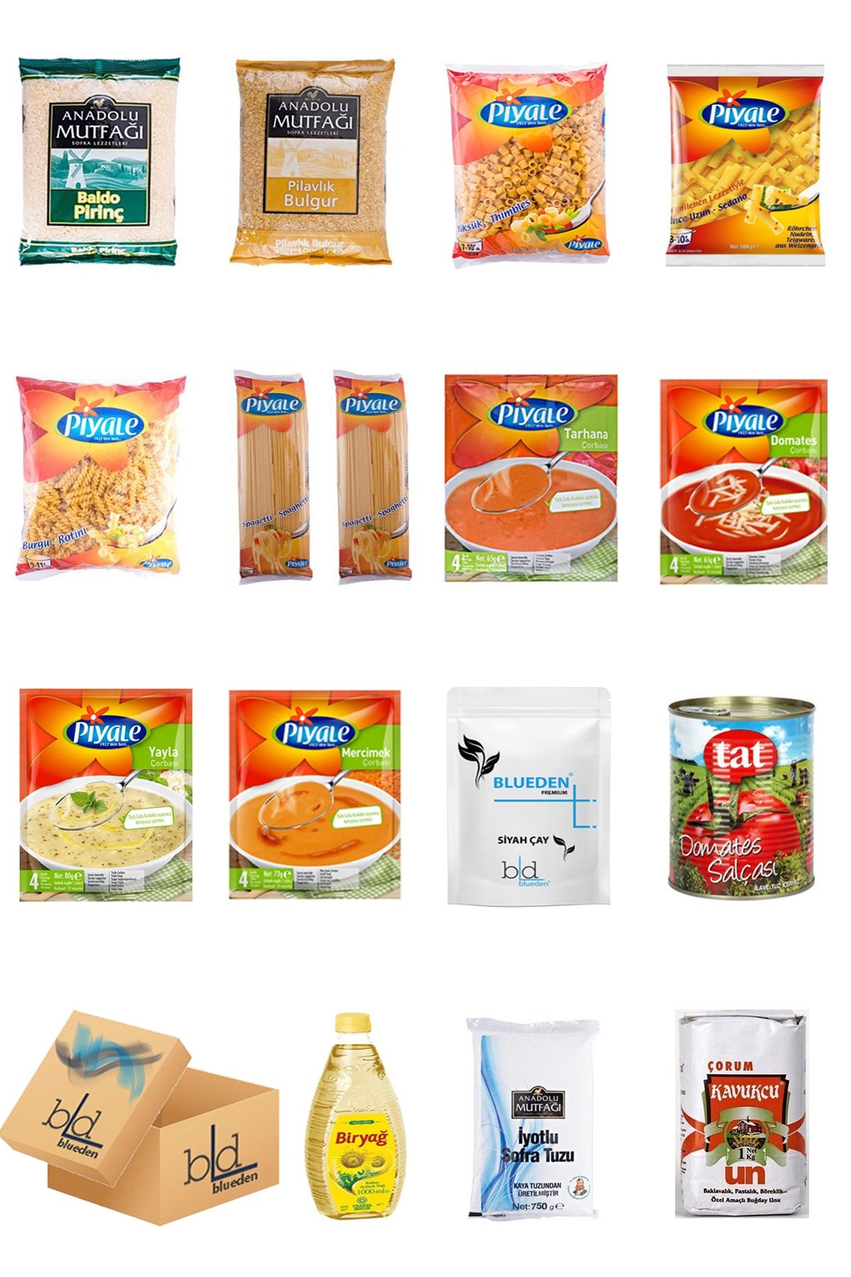 Blueden Kumanya Yardım Paketi 16 Parça 121 No Paket
