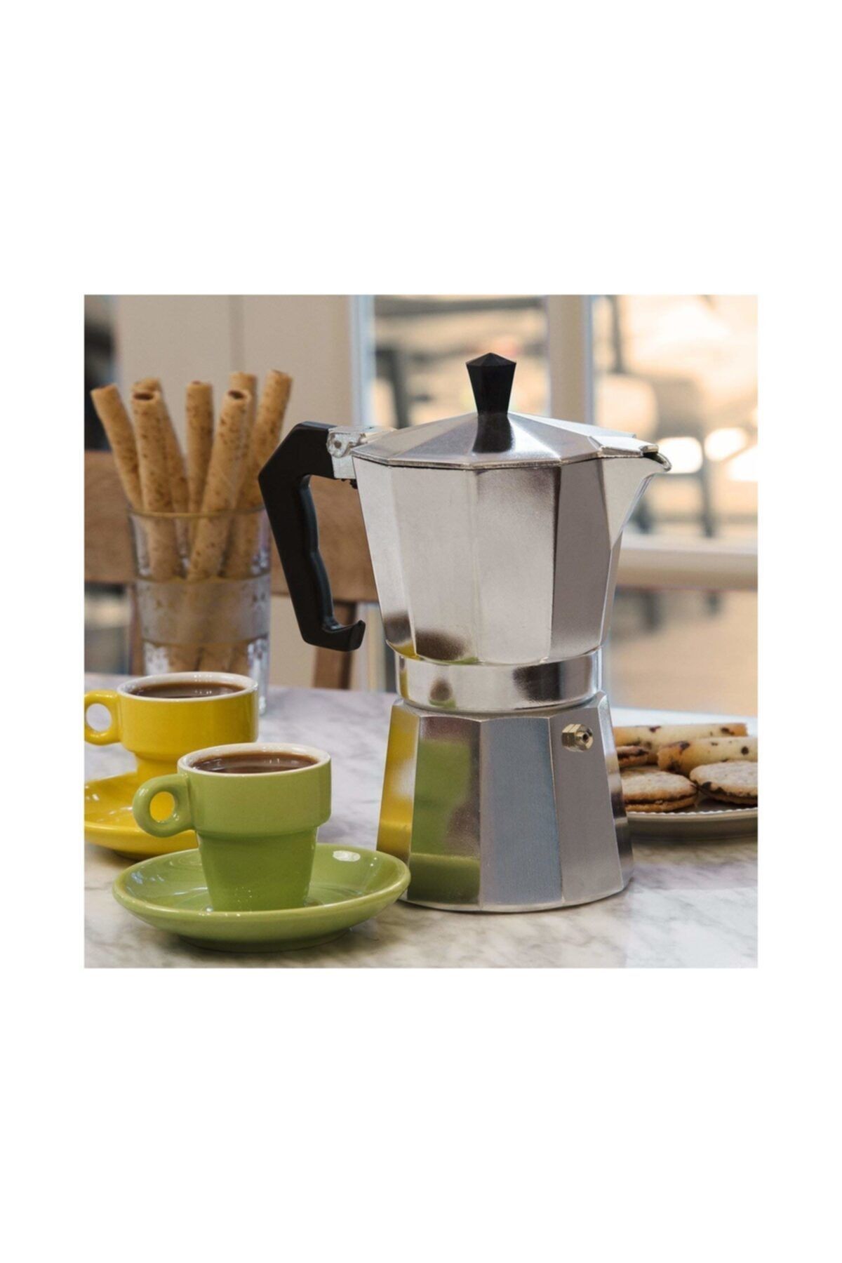 Selio Excellent Houseware Espresso Moka Pot Alüminyum Ve Çelik