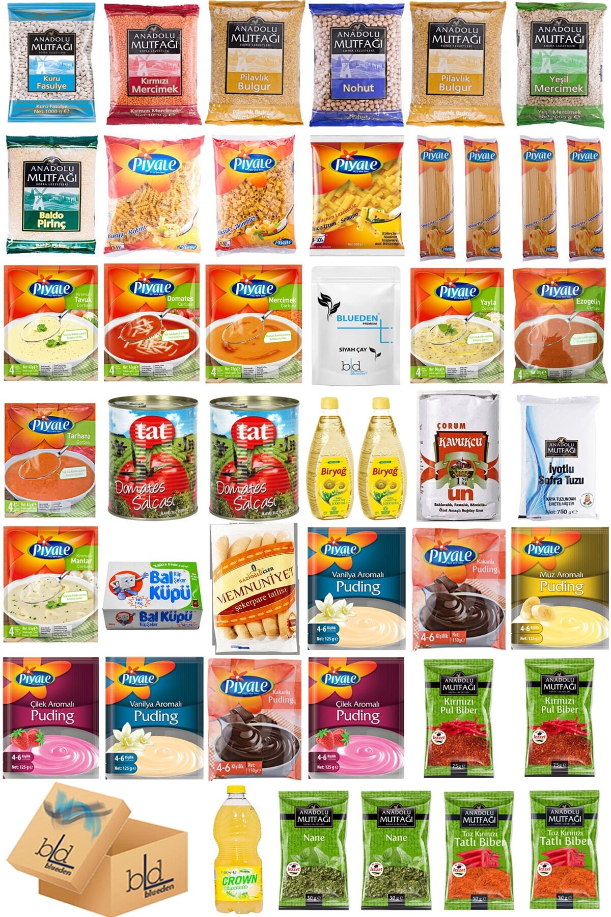 Blueden Ramazan Kumanya Paketi 44 Parça 93 Nolu Paket