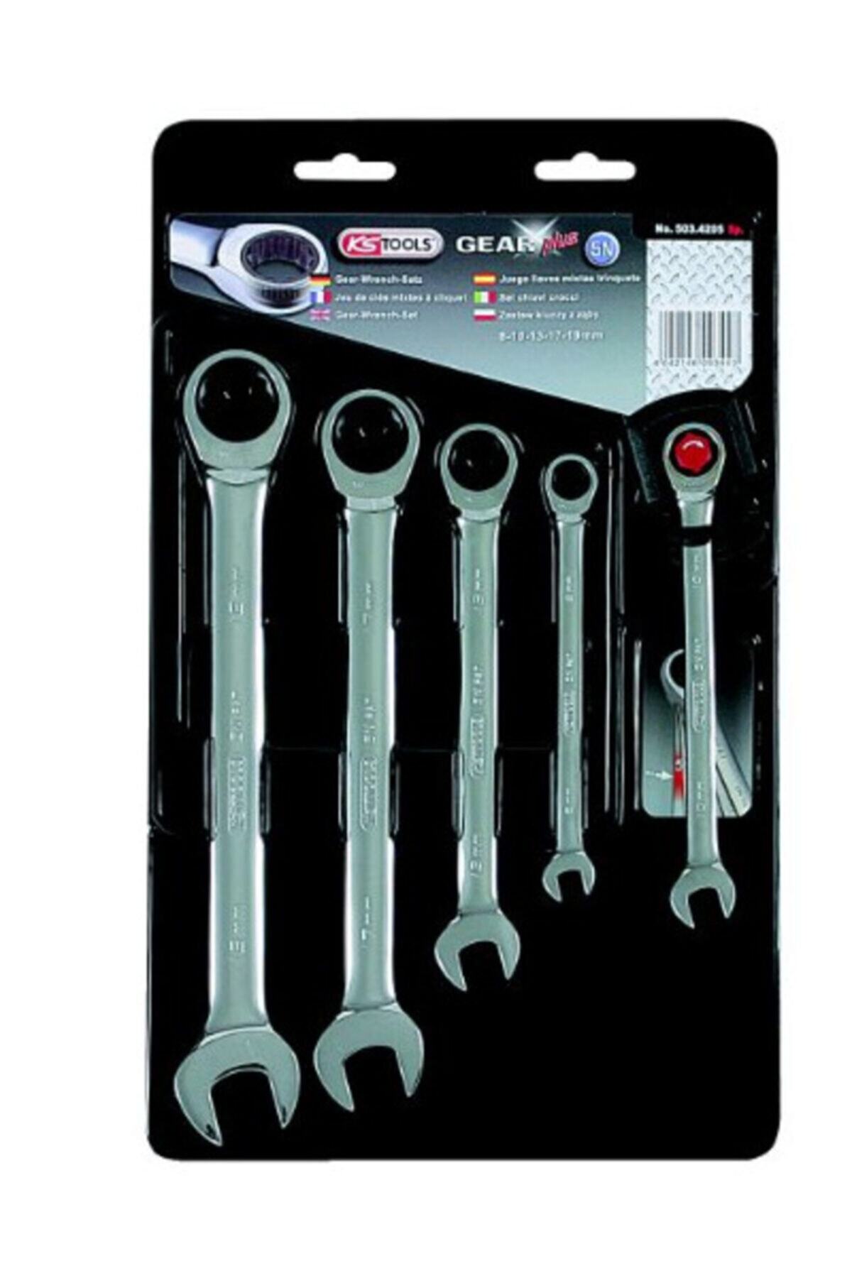 KS Tools Düz Cırcırlı Anahtar Seti Inç