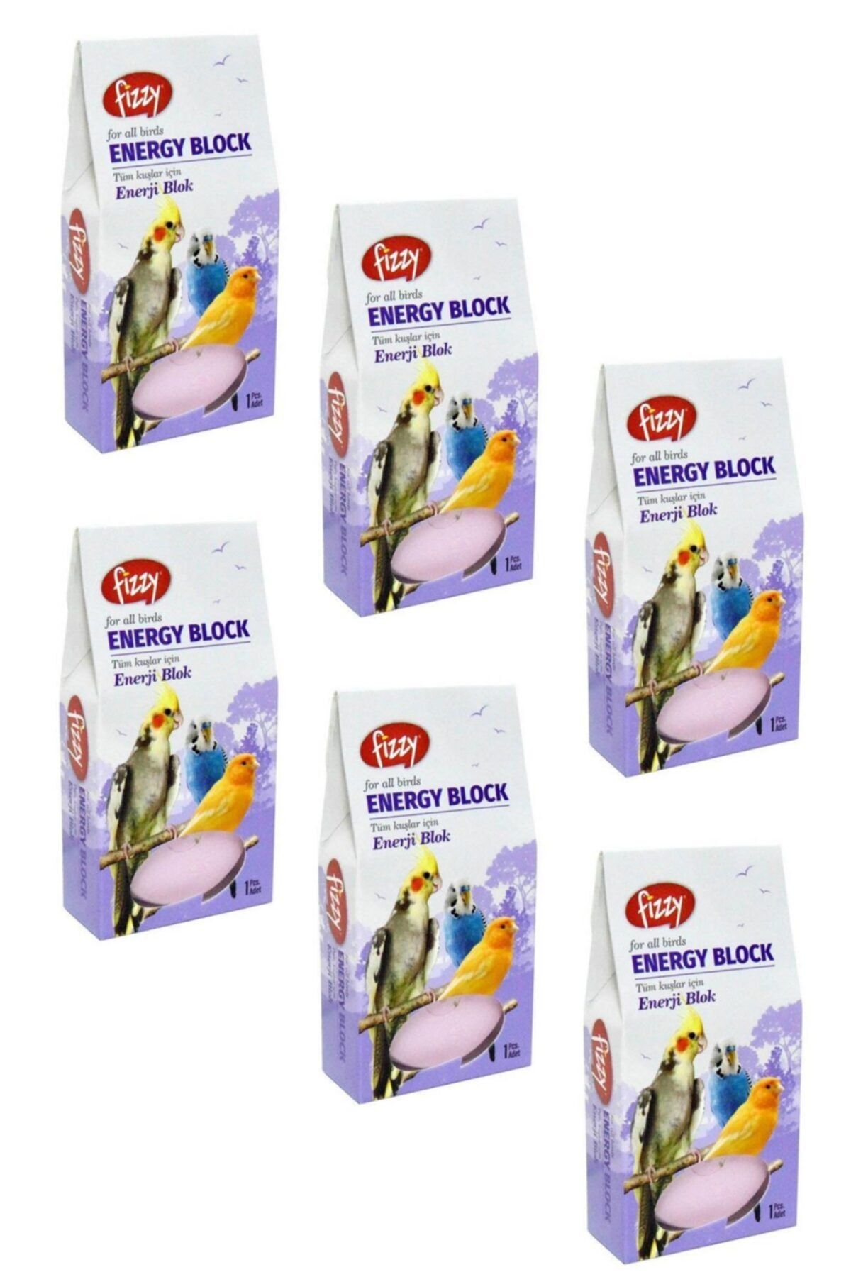 Fizzy Kuş Enerji Blok Gaga Taşı 6 Adet
