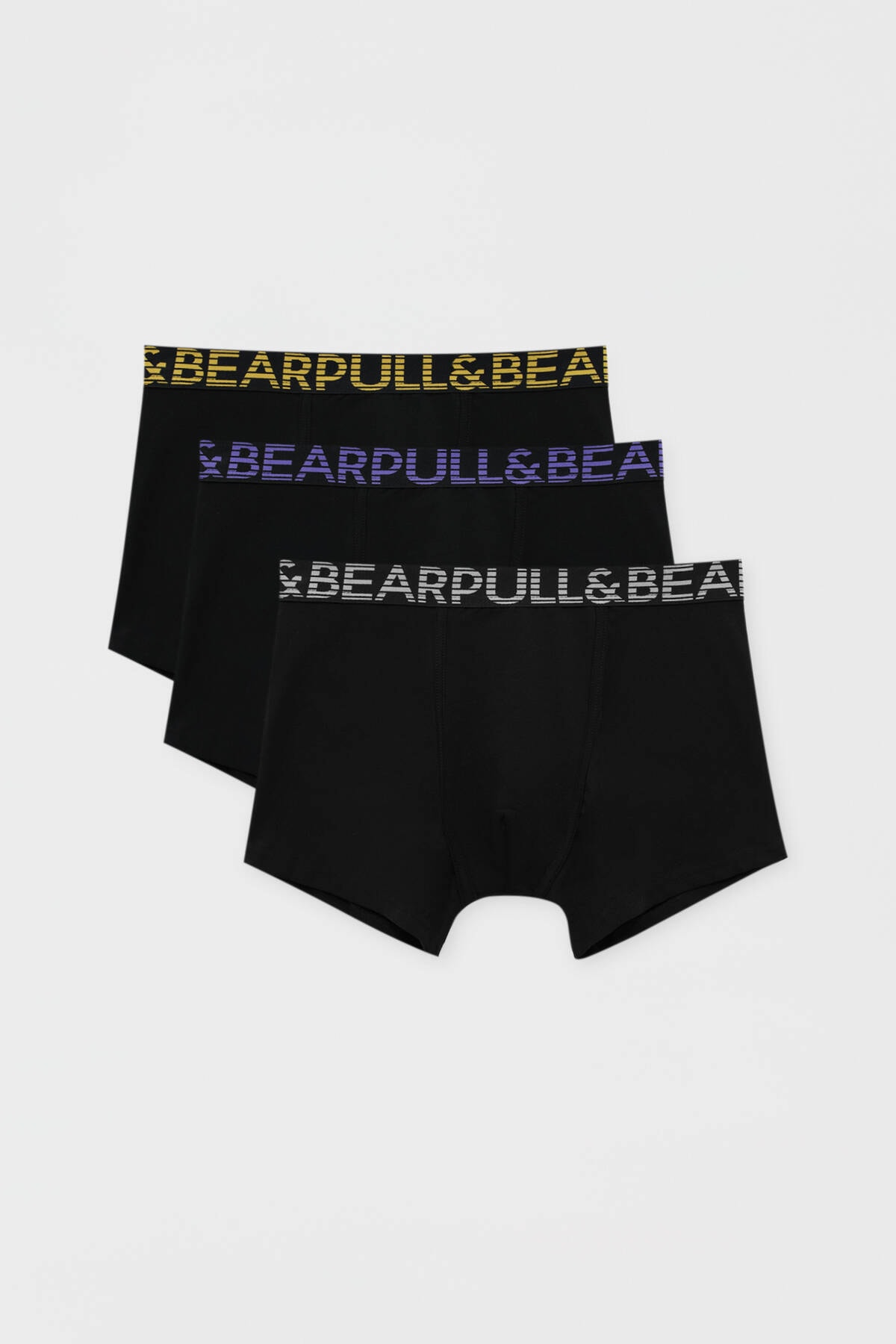 Pull & Bear 3’Lü Renkli Çizgili Belli Boxer Paketi