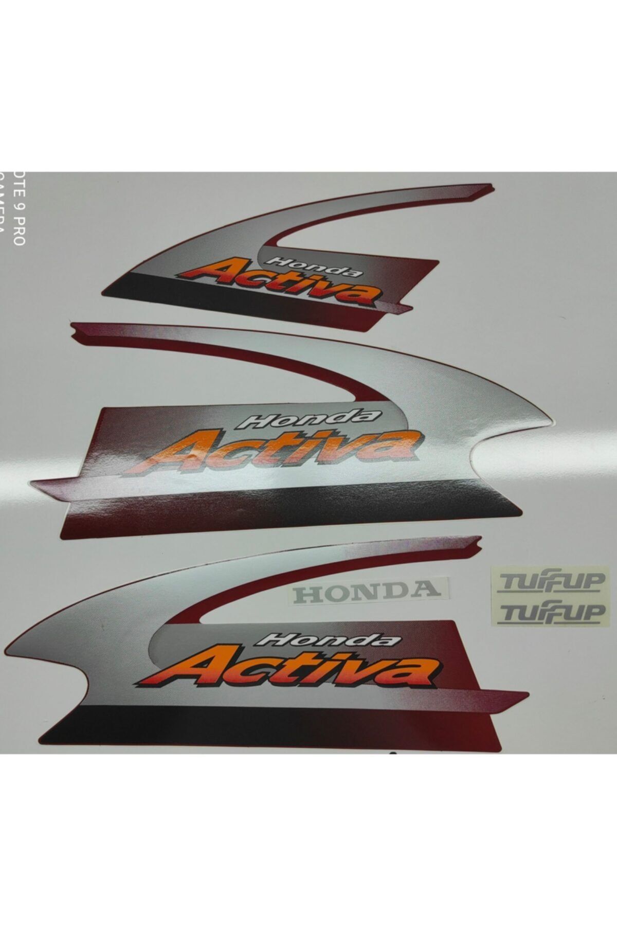 KAHRAMAN AKSESUAR Honda Activa Sticker Set Kırmızı