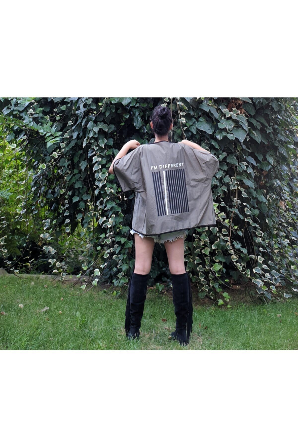 Fi designer Tasarım Kısa Boya Detaylı Kimono