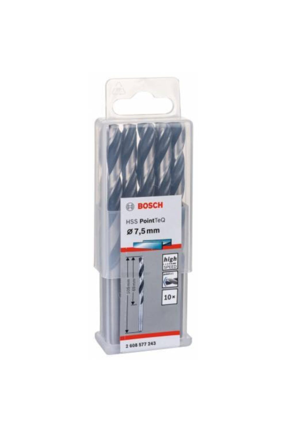 Bosch Pointteq Hss Matkap Ucu 7,5mm 10'lu Paket