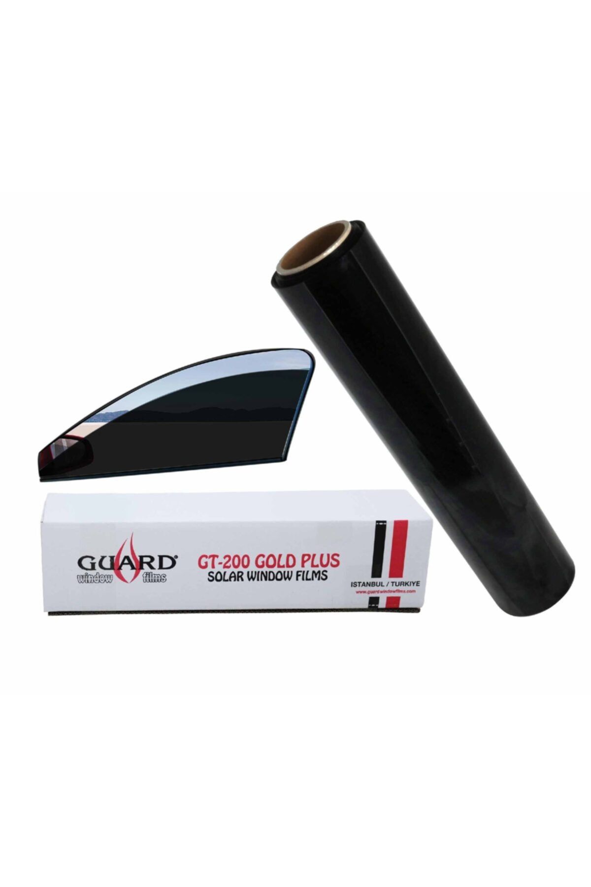 GUARD Gt-200 2 Ply Çizilmez 50 cm X 60 mt %05 Super Dark Black Cam Filmi