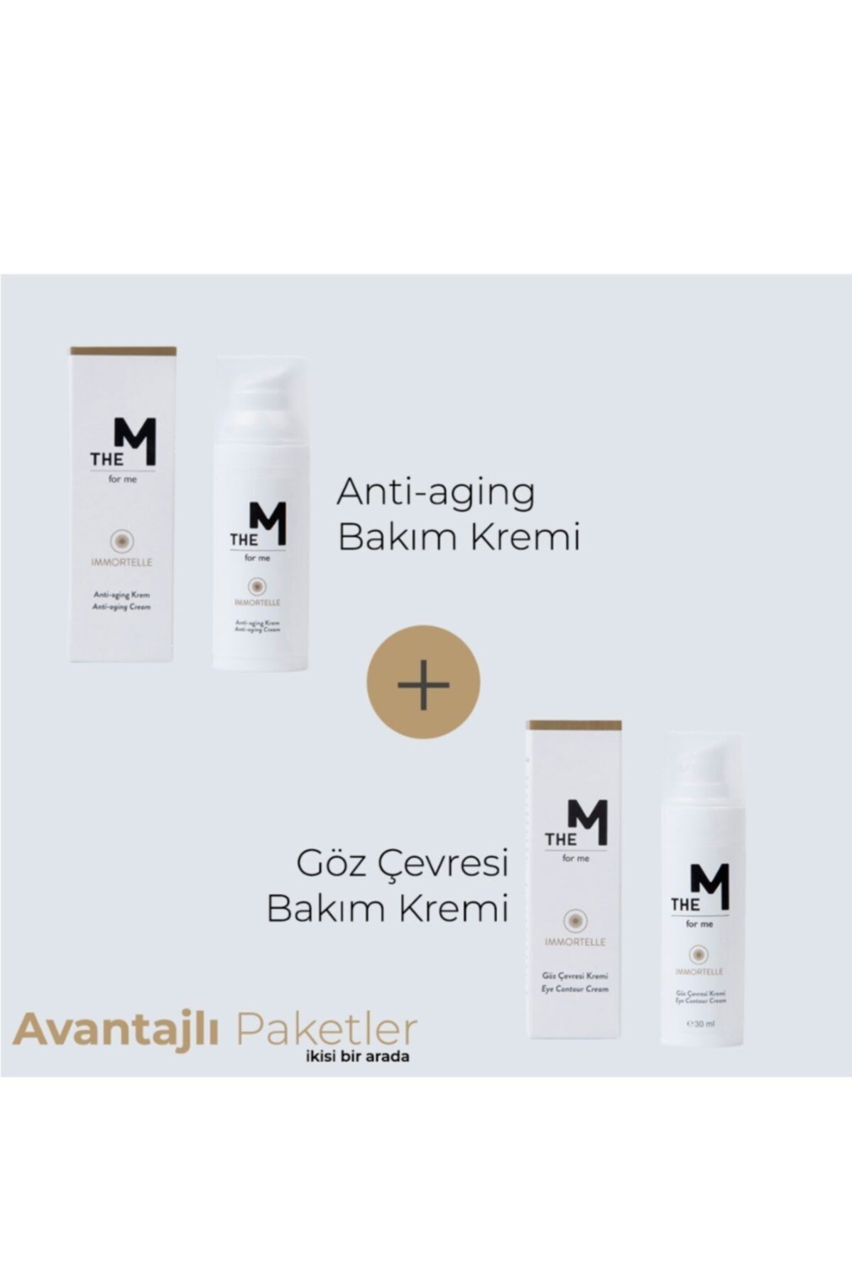 The M Antiaging Bakım Kremi + Göz Çevresi Bakım Kremi