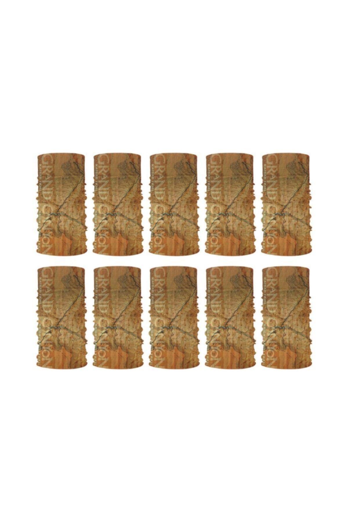 Knmaster Grand Canyon Buff Bandana Boyunluk Maske Saç Bandı 10'lu Paket