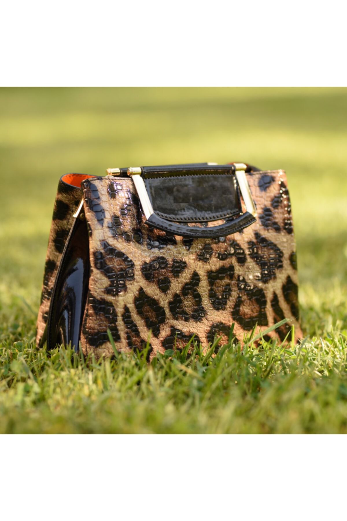 Egzotic Bazaar Leopar Desenli Çanta