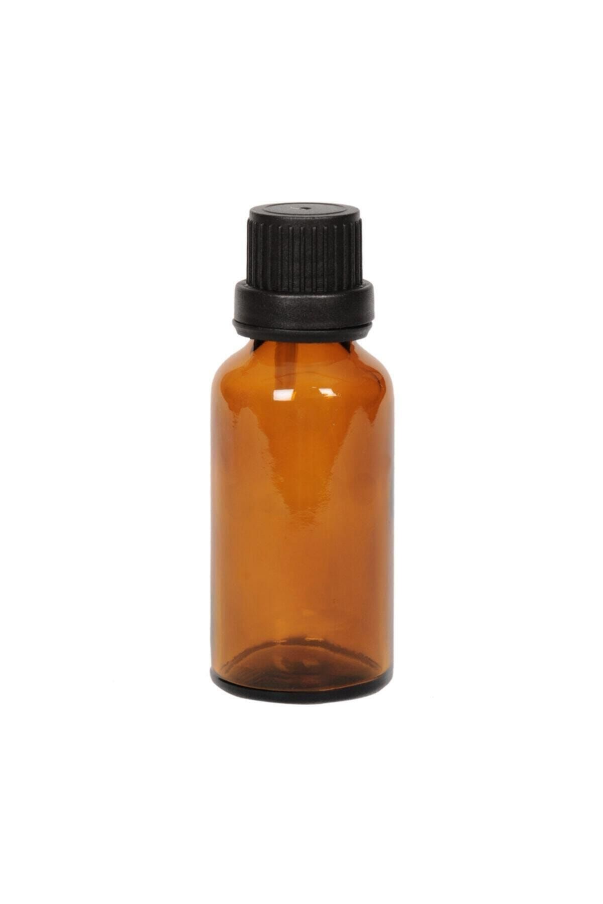 Güvenç Ambalaj 30ml 50 Adet Damlalıklı Amber Kahverengi Cam Şişe Içten Damlalıklı