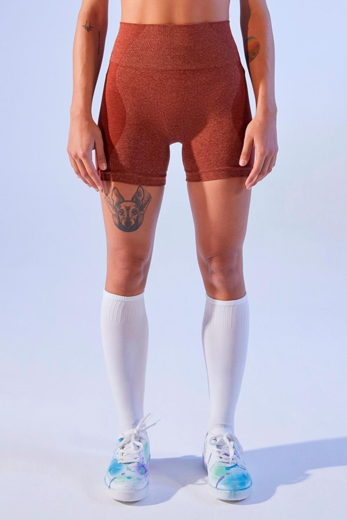 Woof Gym Seamless Sports Short - Rosewood