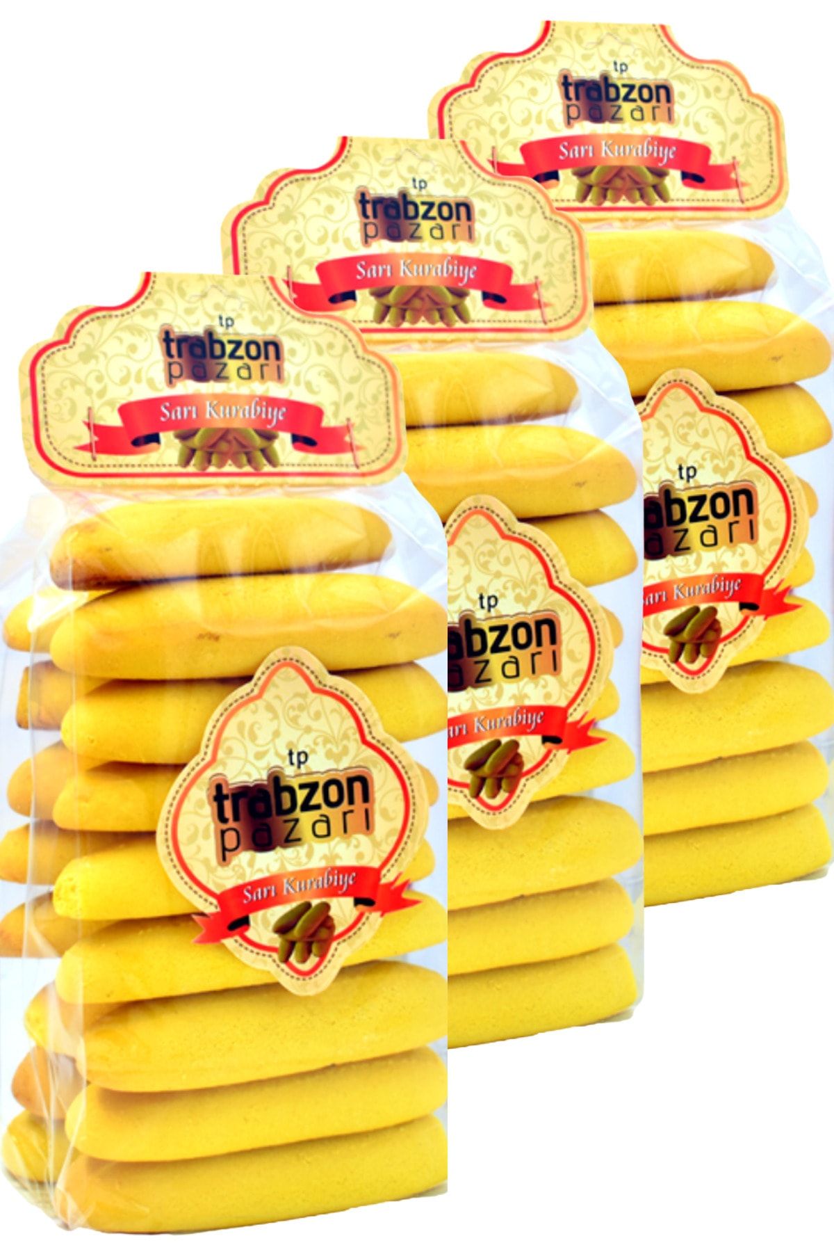 TRABZON PAZARI 3x400 gr Yöresel Trabzon Sarı Kurabiyesi