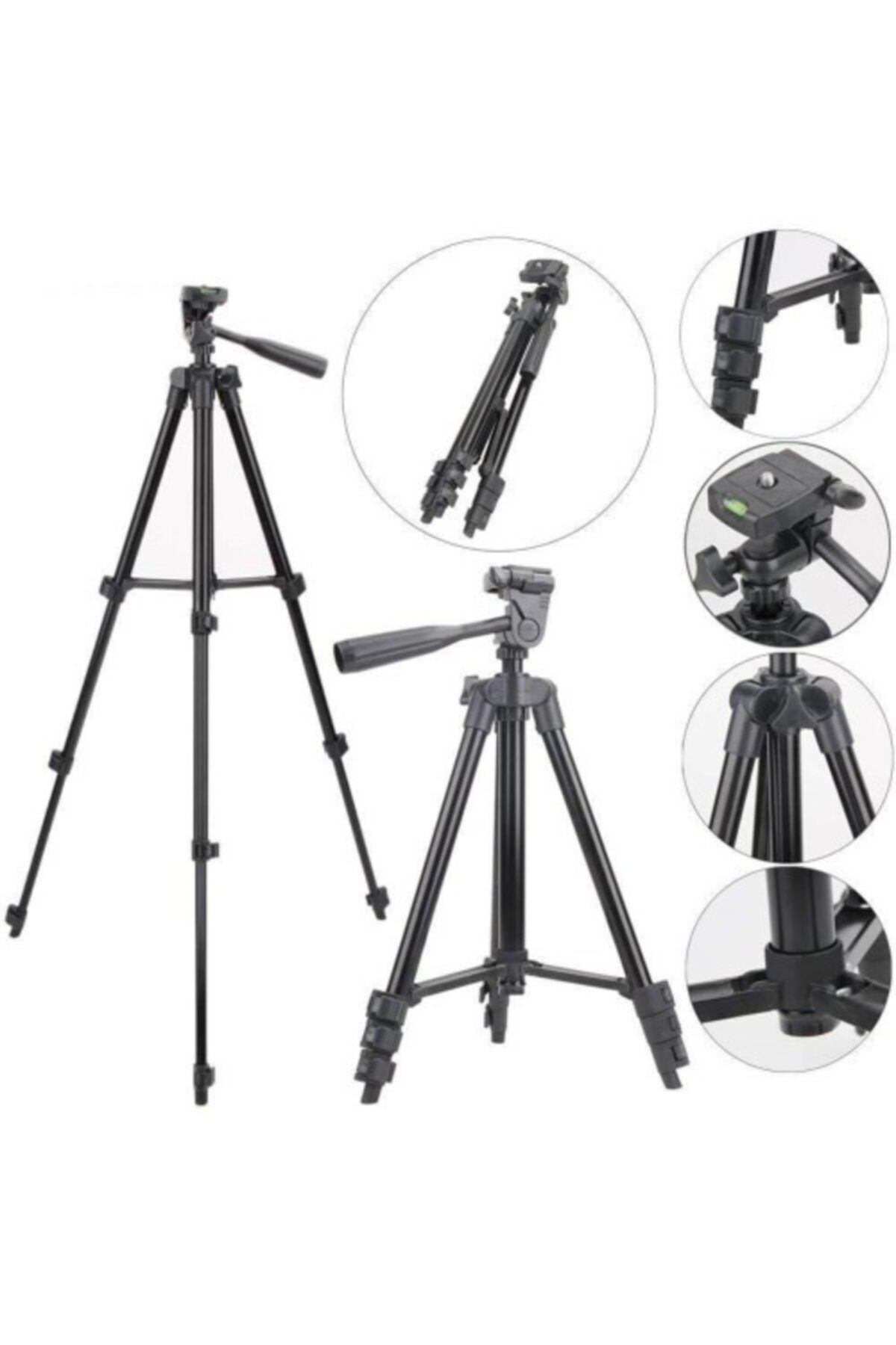 Else Ayarlanabilir Profesyonel Ayaklı Tripod Kamera Ve Telefon Tutacağı Su Terazili 102cm