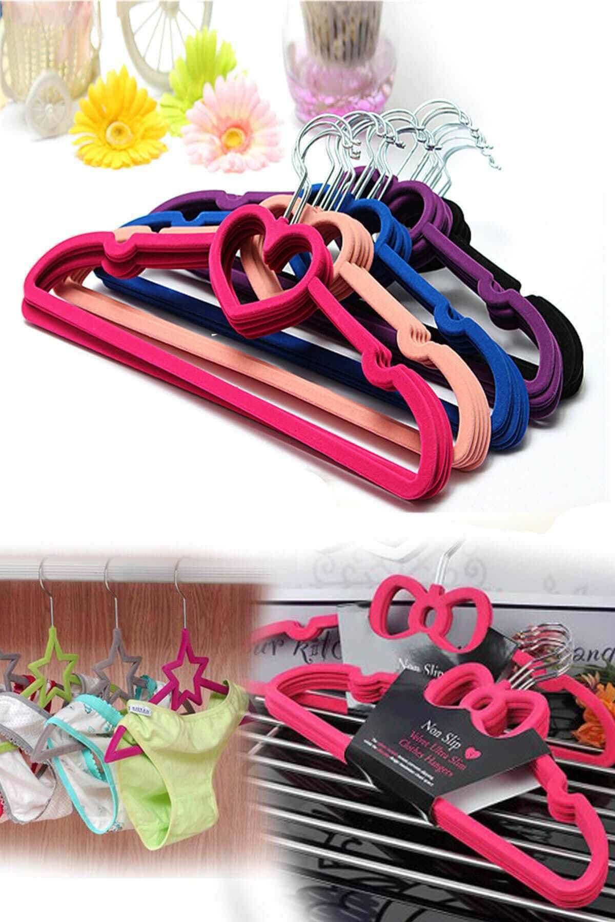 MaoMao 5'li Lüx Kadife Elbise Askısı Asorti