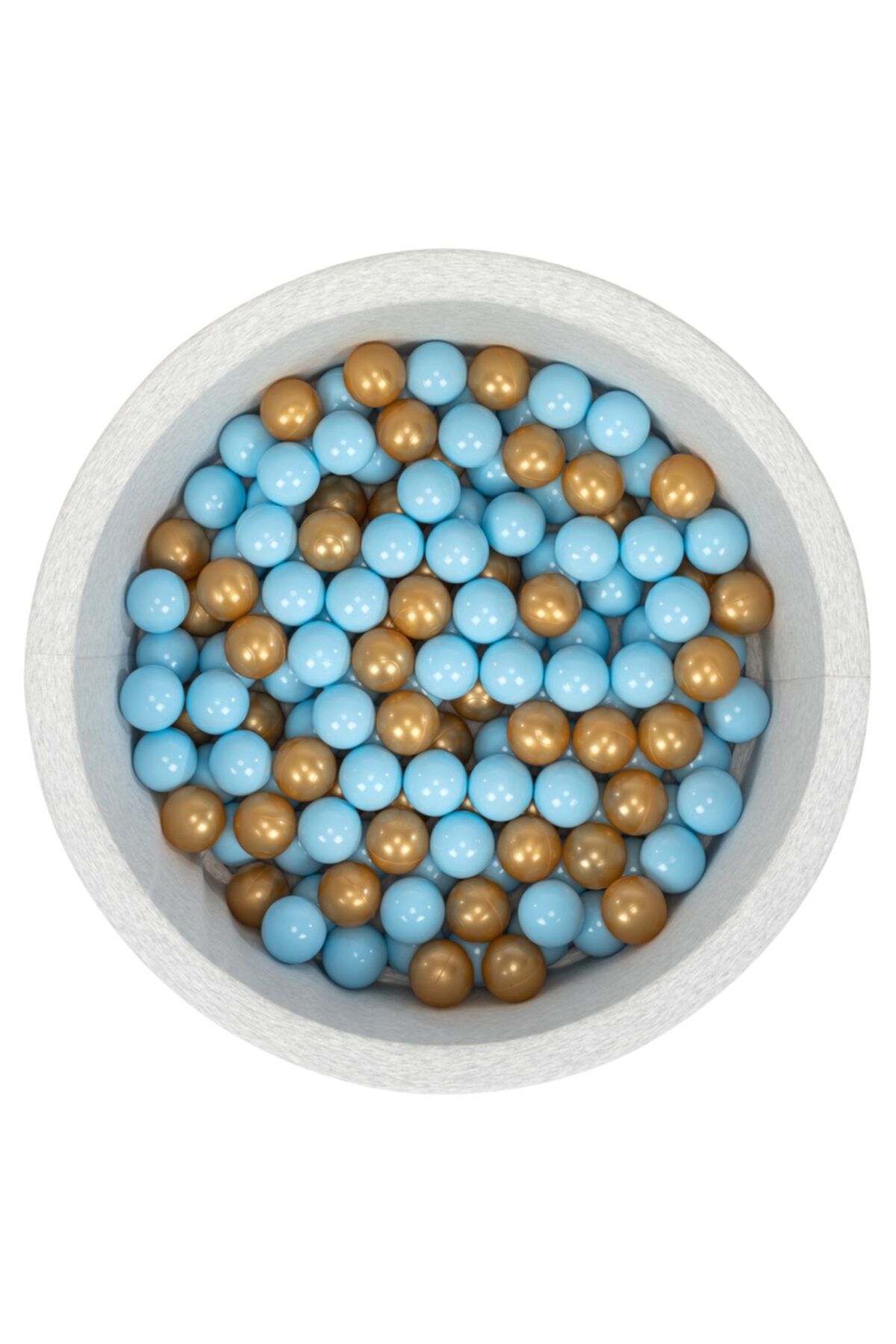 Wellgro Bubble Pops Açık Gri Sünger Top Havuzu Mavi Gold Toplu