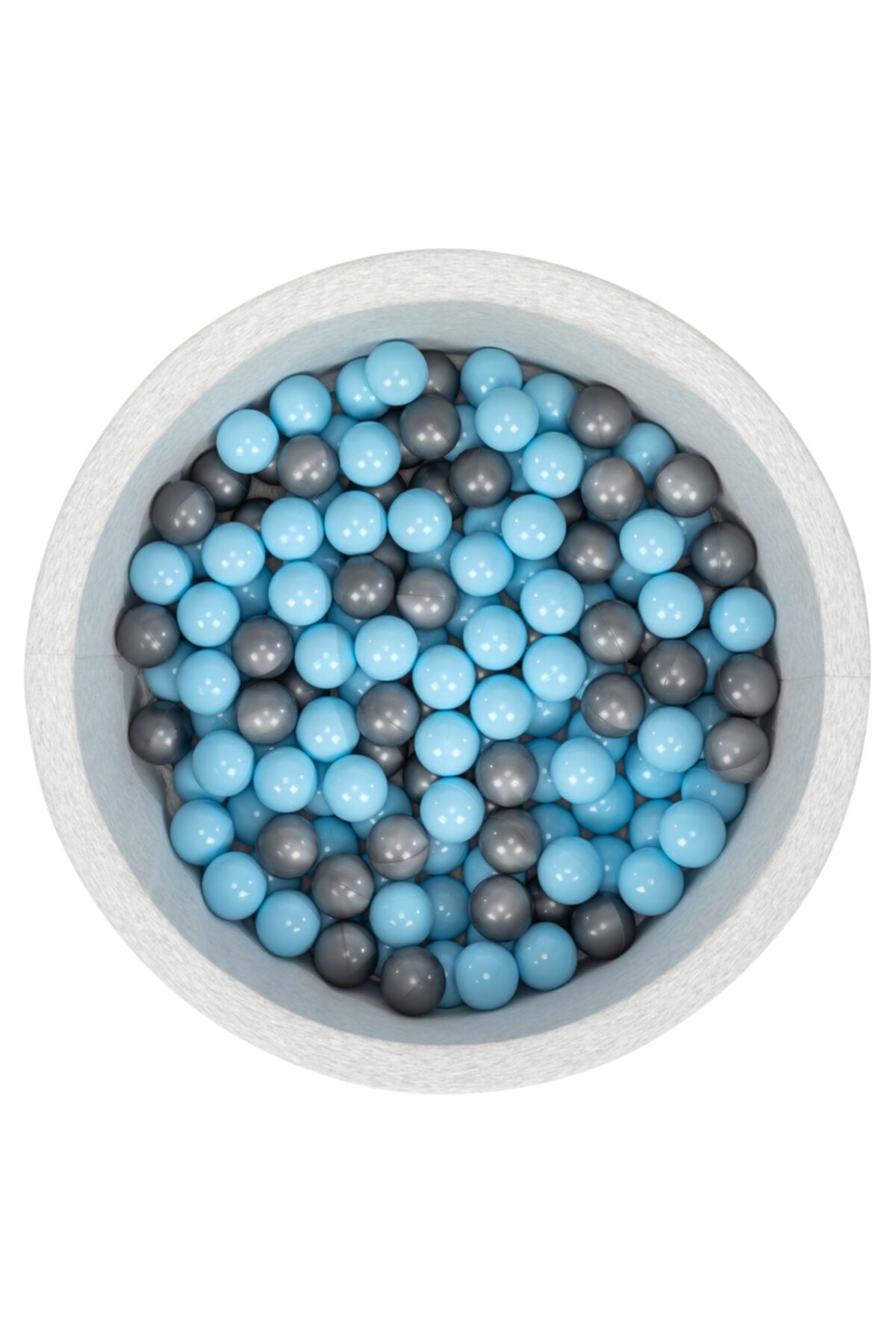 Wellgro Bubble Pops Açık Gri Sünger Top Havuzu Mavi Gri Toplu
