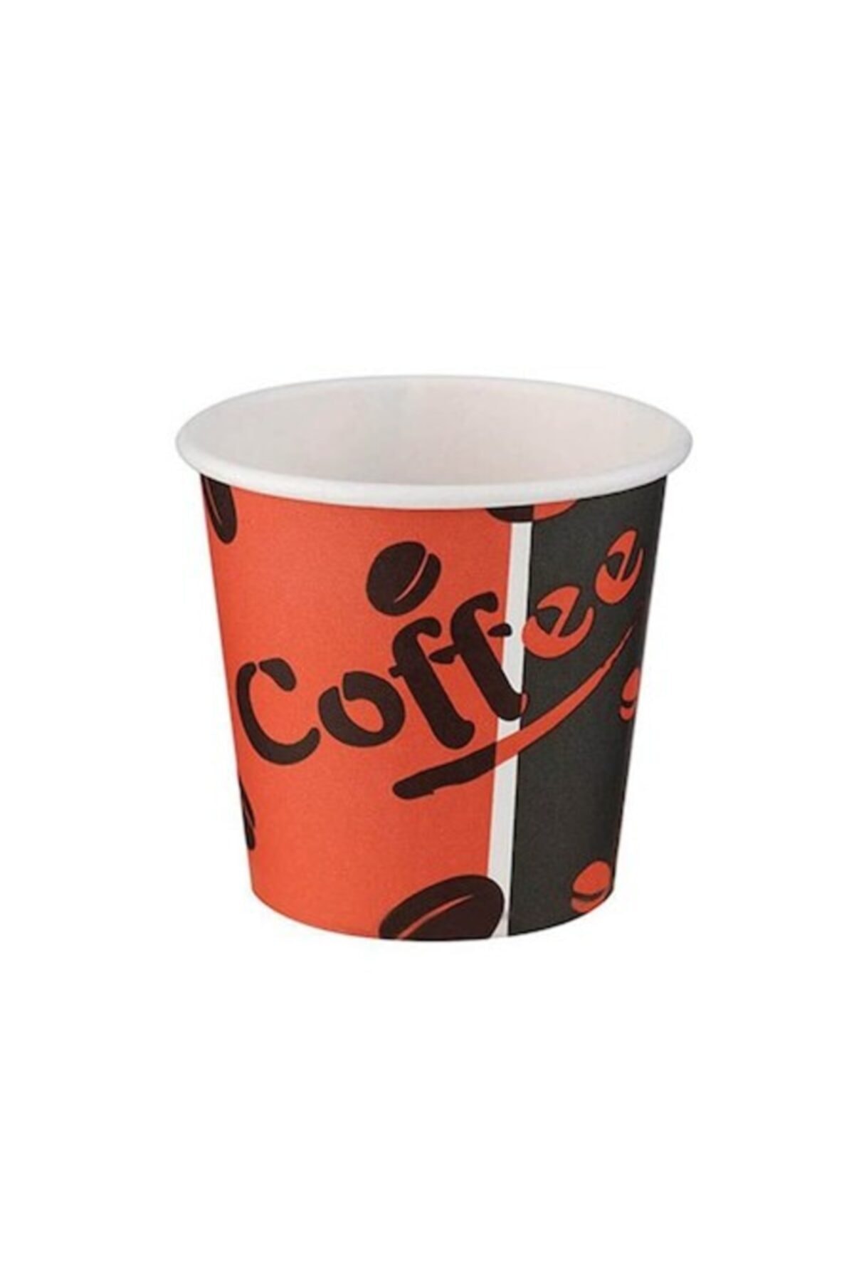 Karton Bardak Roll-up 4 Oz Kırmızı Siyah 500 Adet