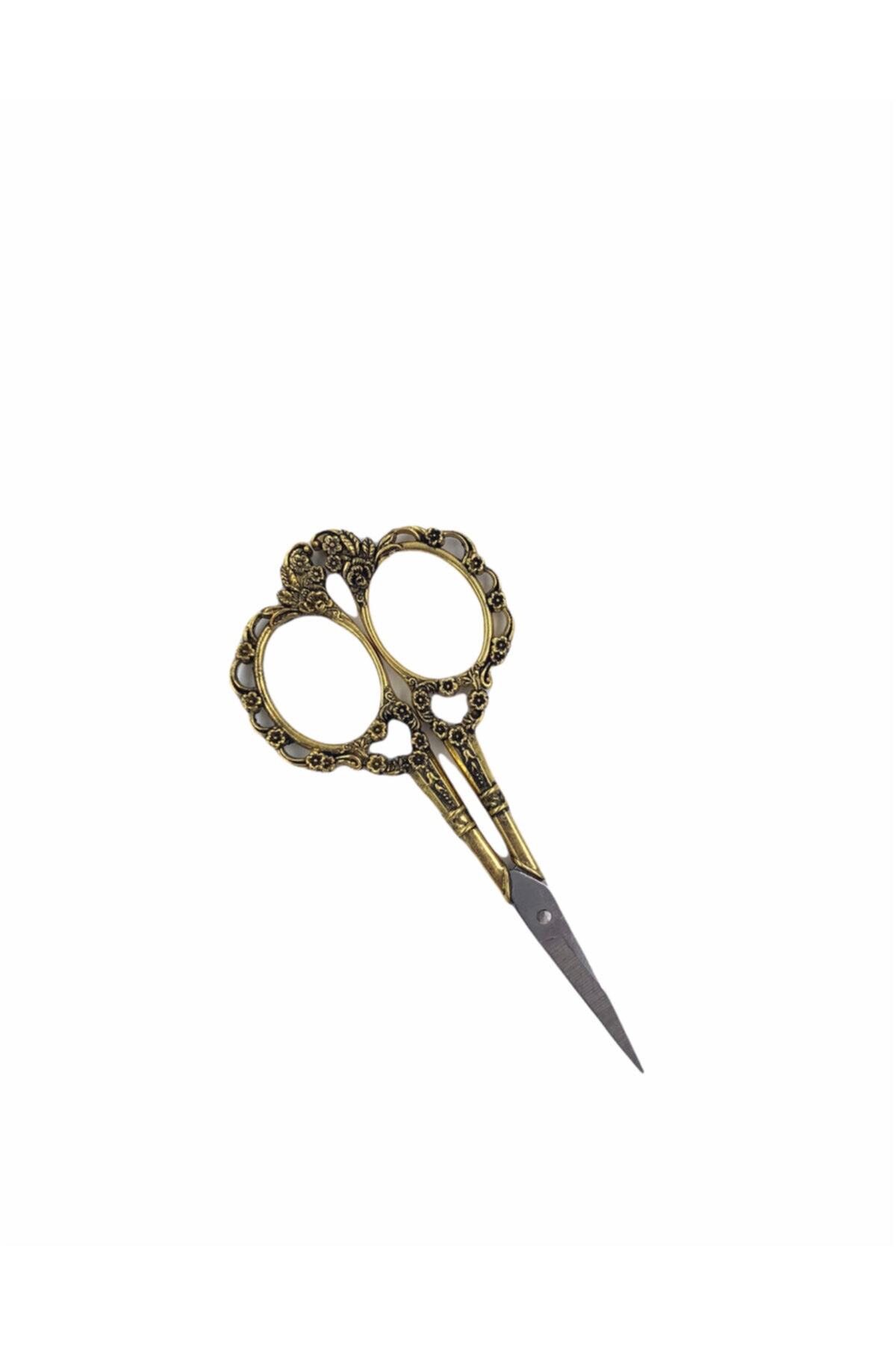 Özene Bezene Vintage Dikiş Nakış Makası No:5 (gold)
