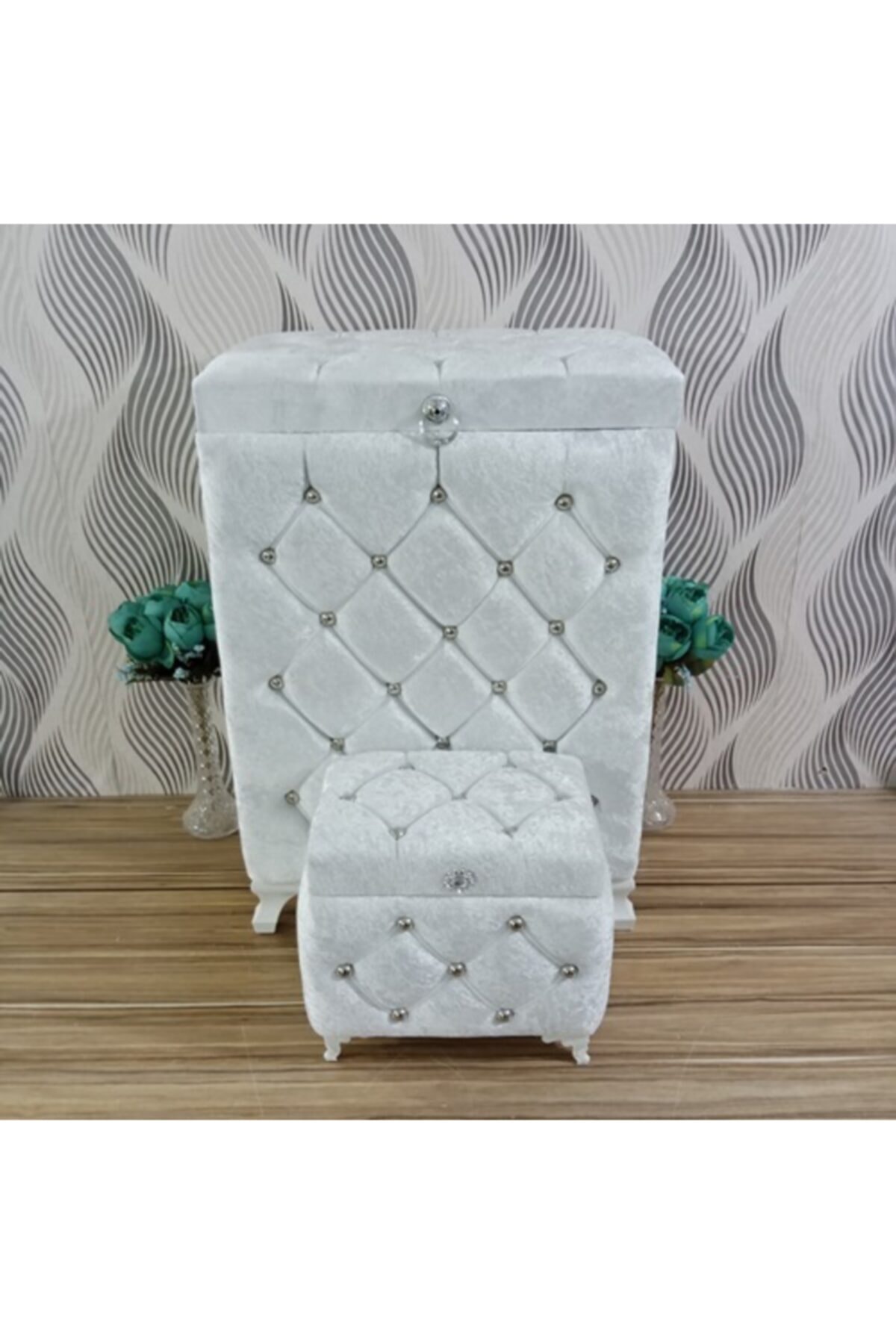 Sonem Çeyiz Kirli Banyo Çamaşır Sepeti 2'li 0944b